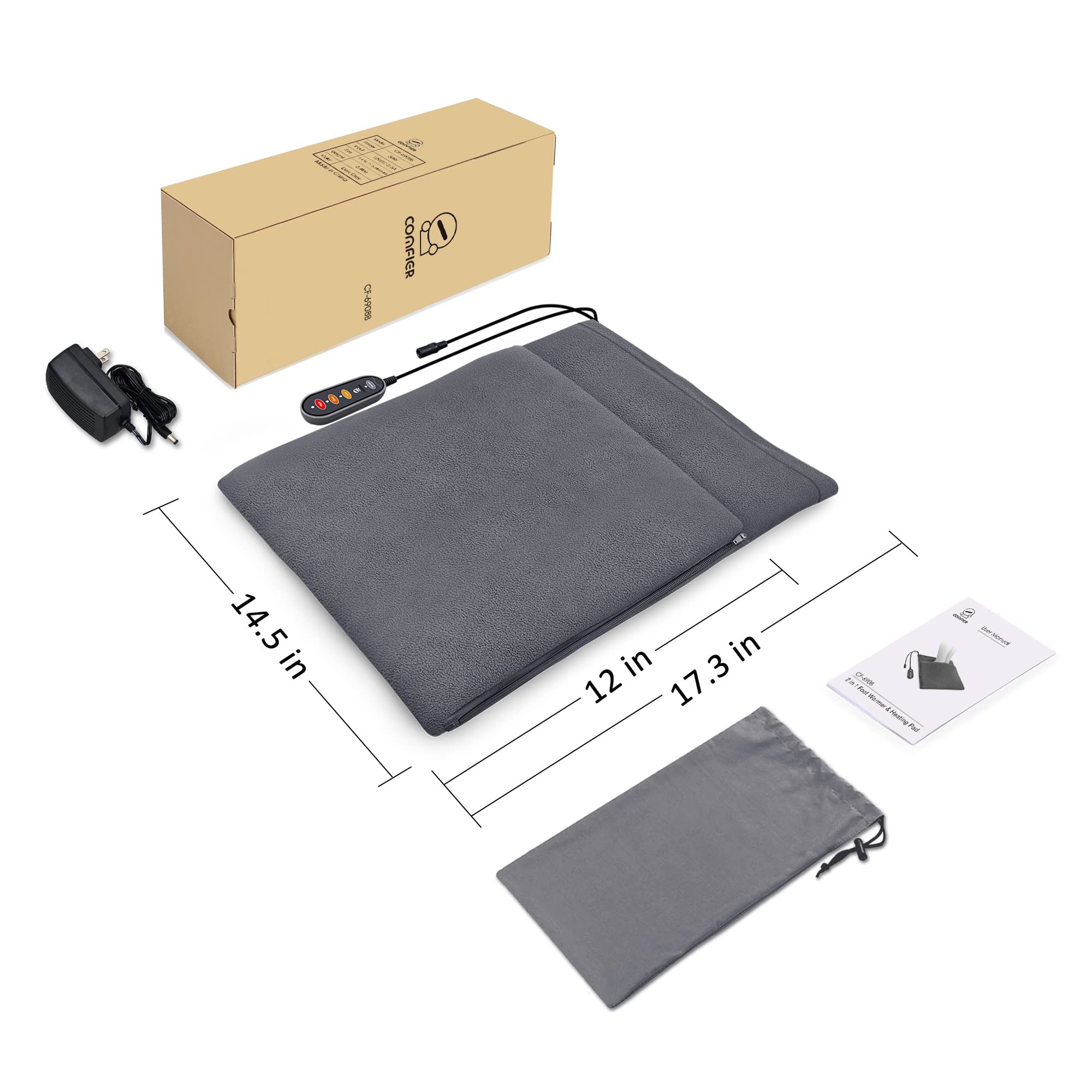 comfier-2-in-1-foot-warmer-and-heating-pad-large-14-x30-pad-12v-safe-voltage-was image 7