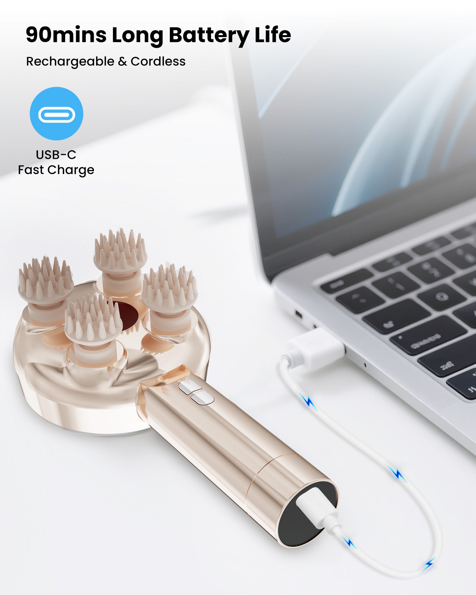 comfier-cordless-handheld-scalp-massager-with-8-silicone-claws-model-4507 image 7