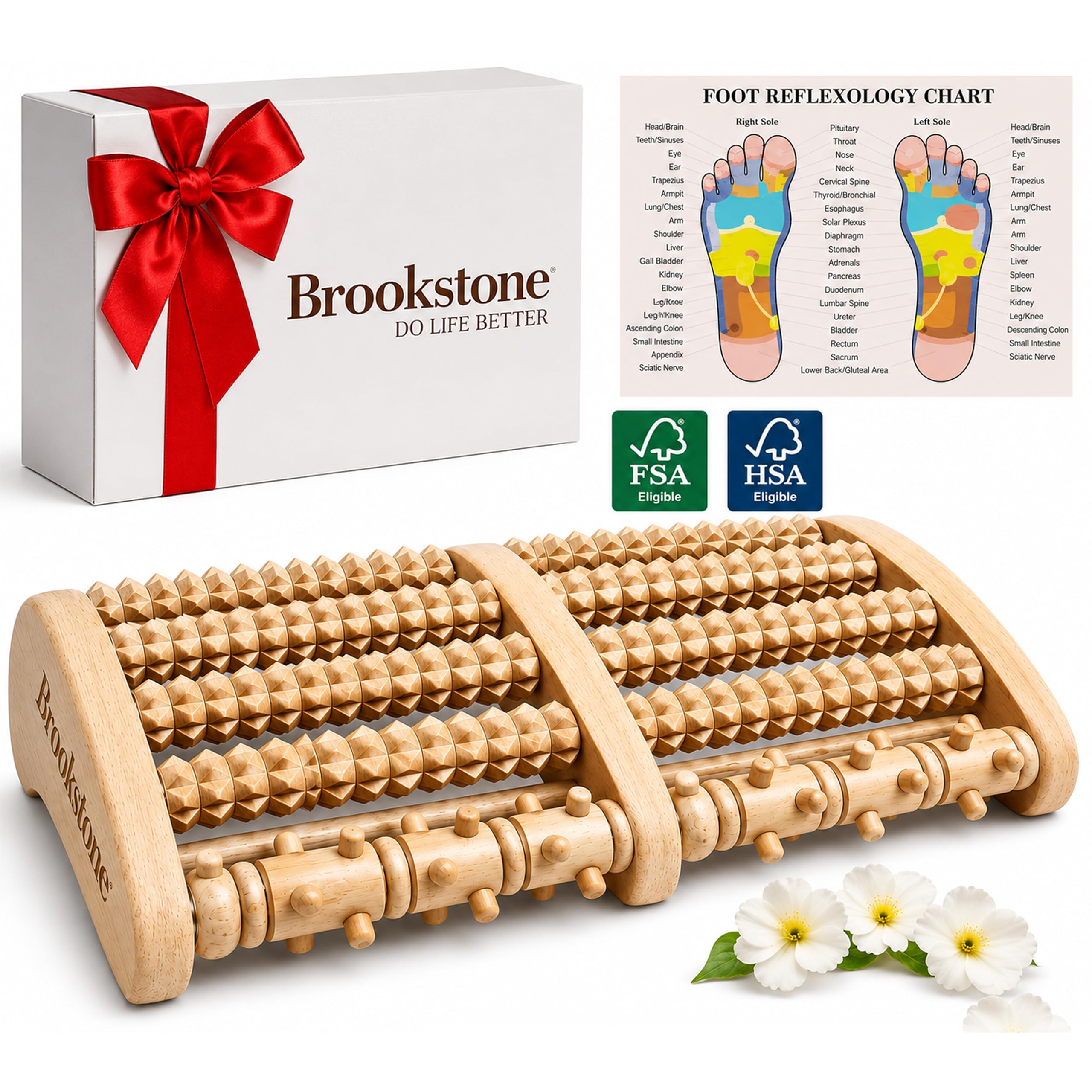 brookstone-wooden-foot-roller-massager-for-plantar-fasciitis-neuropathy-relief-m image 1