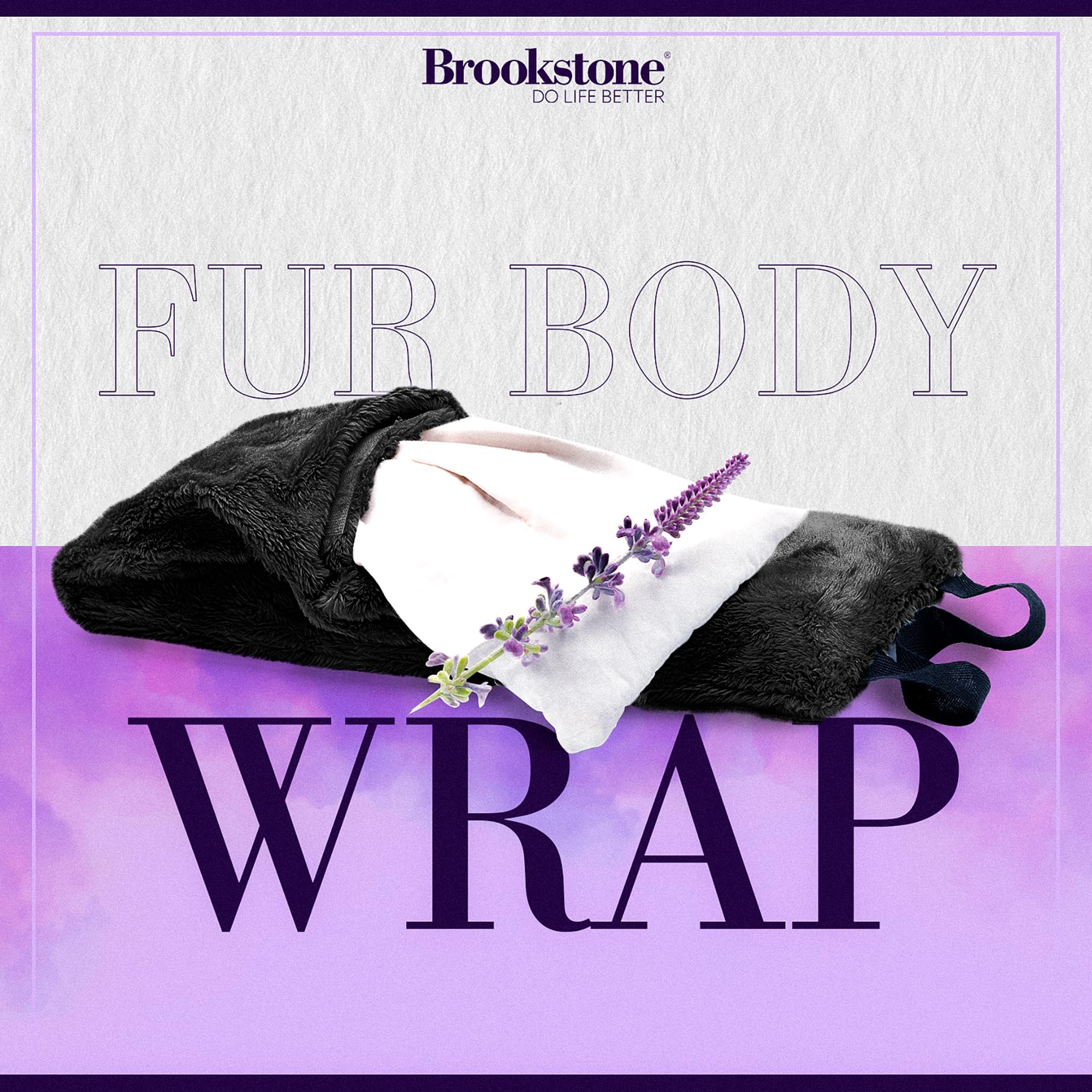 brookstone-thera-spa-heating-pad-cooling-neck-wrap-with-straps-microwave-heating image 2