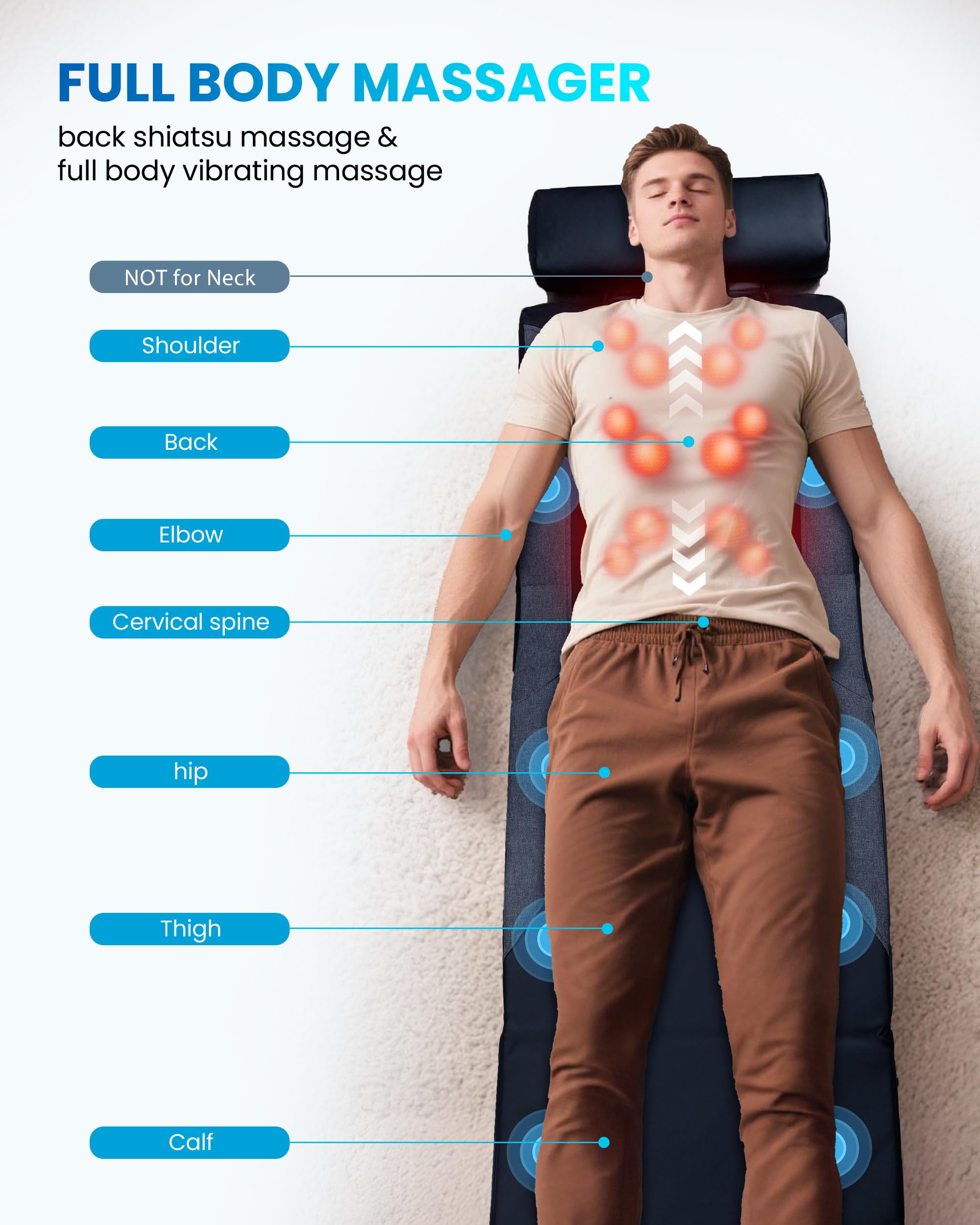 comfier-fsa-shiatsu-full-body-massage-mat-with-heat-hsa-eligible-graphene-heatin image 3