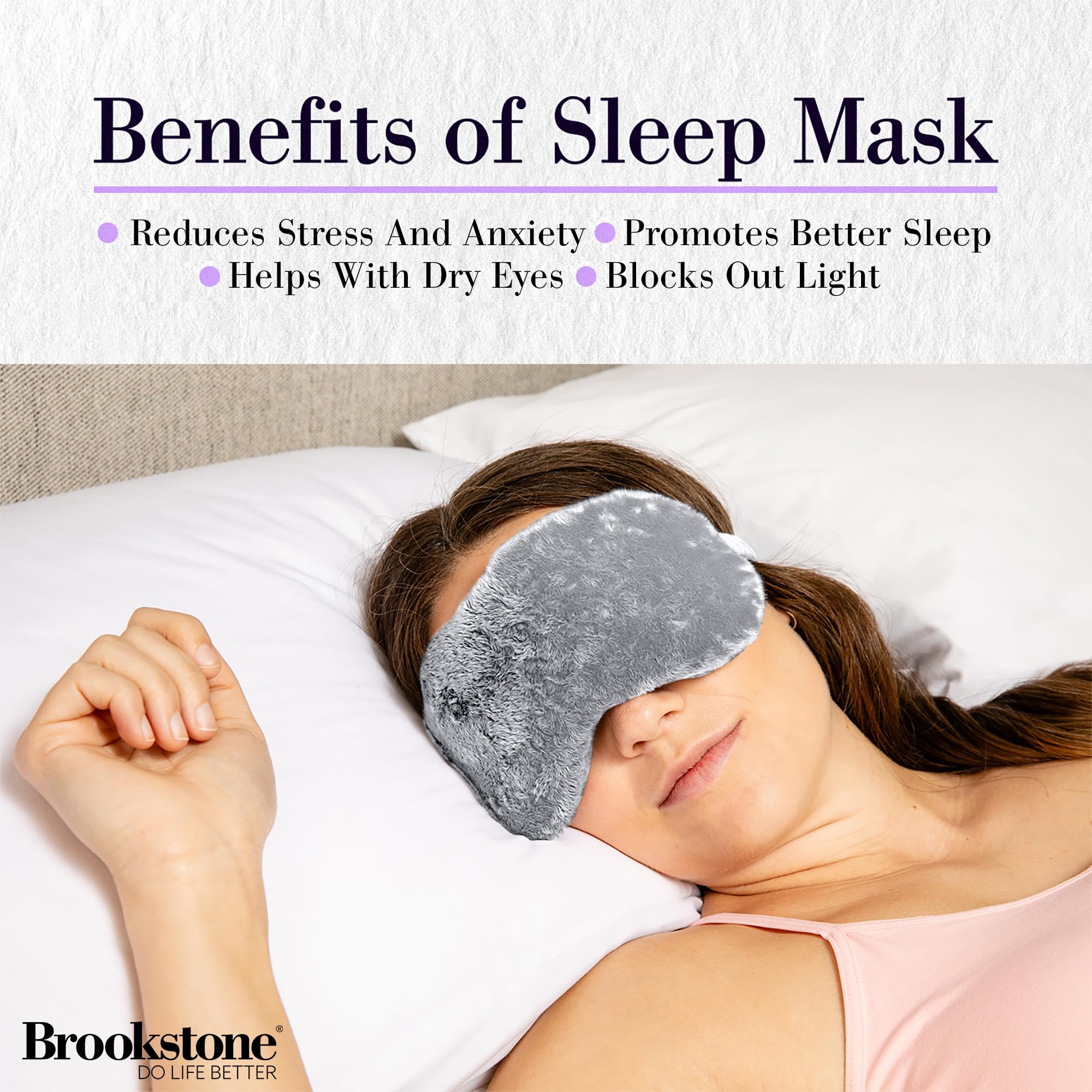 brookstone-weighted-eye-mask-for-hot-cold-therapy-lavender-infused-glacier-gray image 6