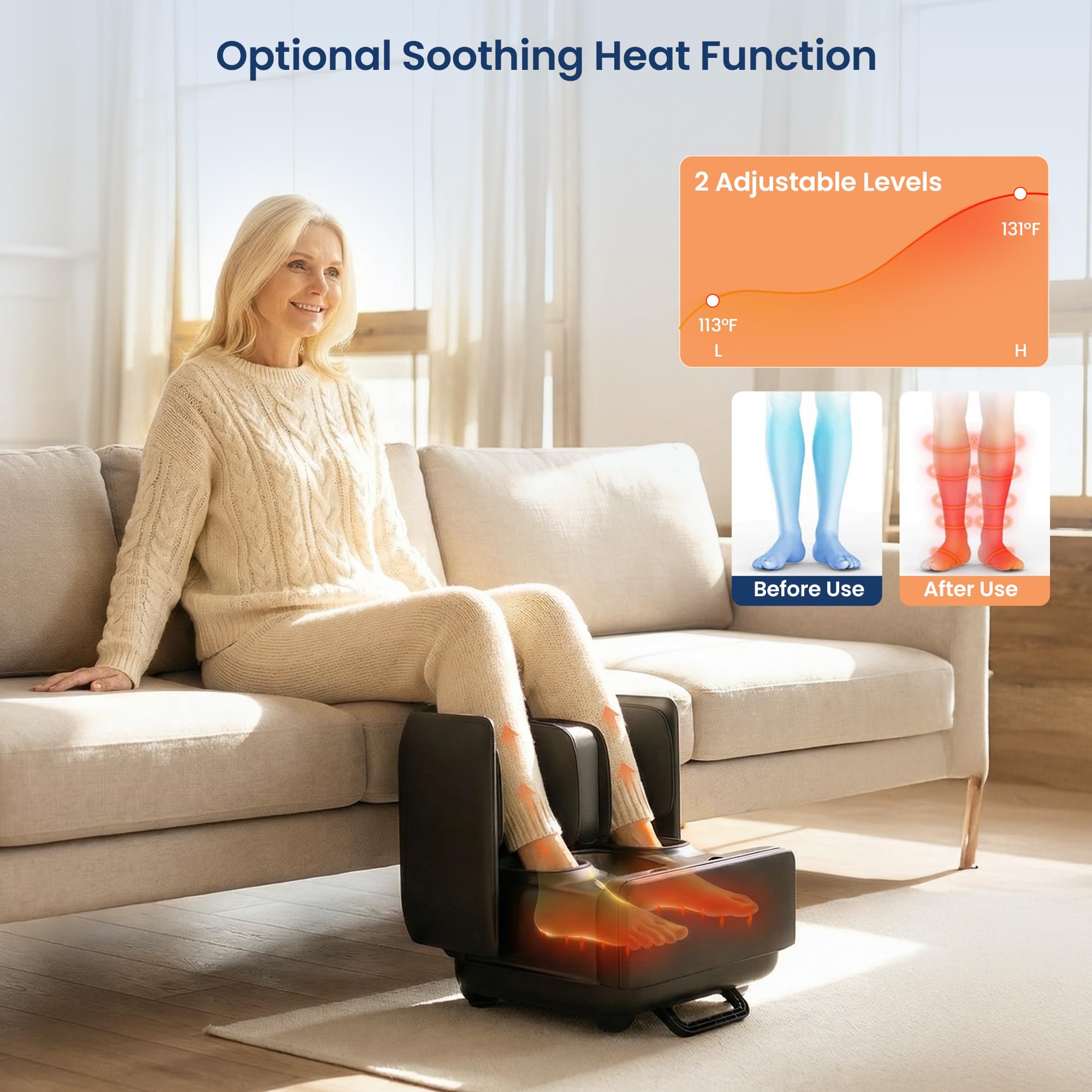 comfier-2-in-1-fsa-foot-massager-machine-24v-2-5a-massage-device-charger-replace image 2
