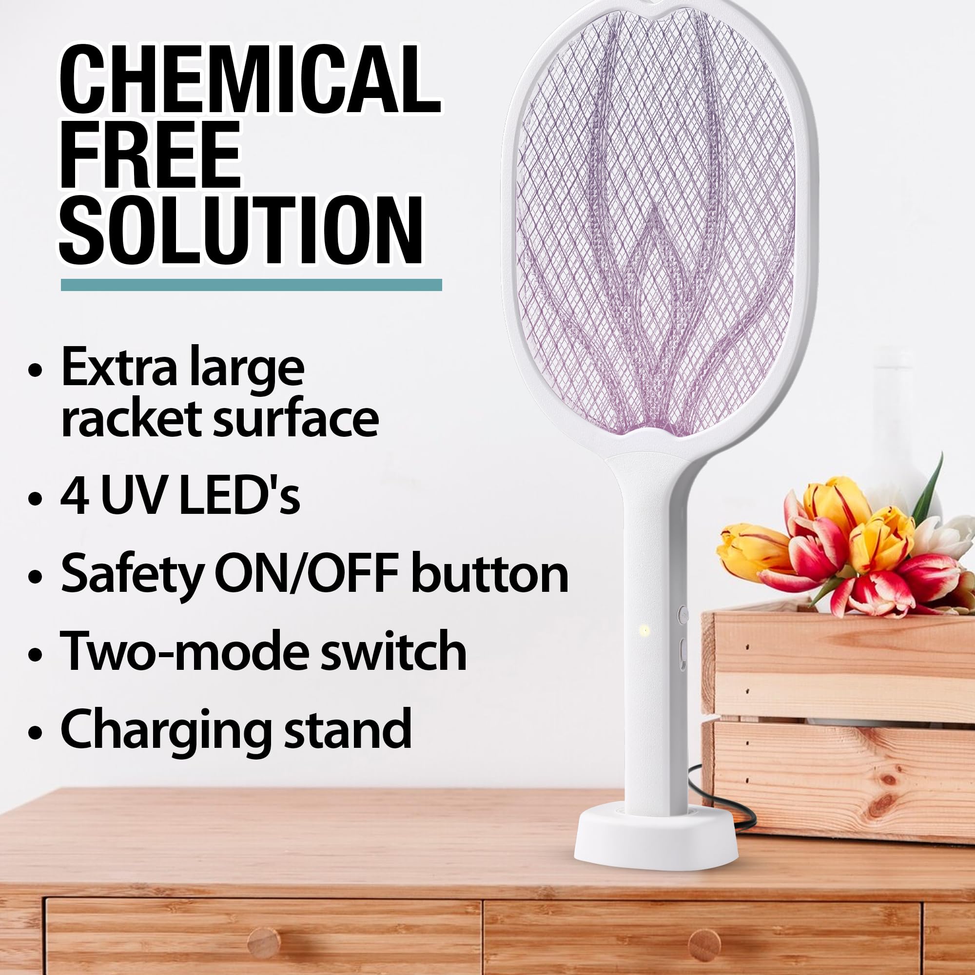 brookstone-cordless-rechargeable-electric-bug-zapper image 4
