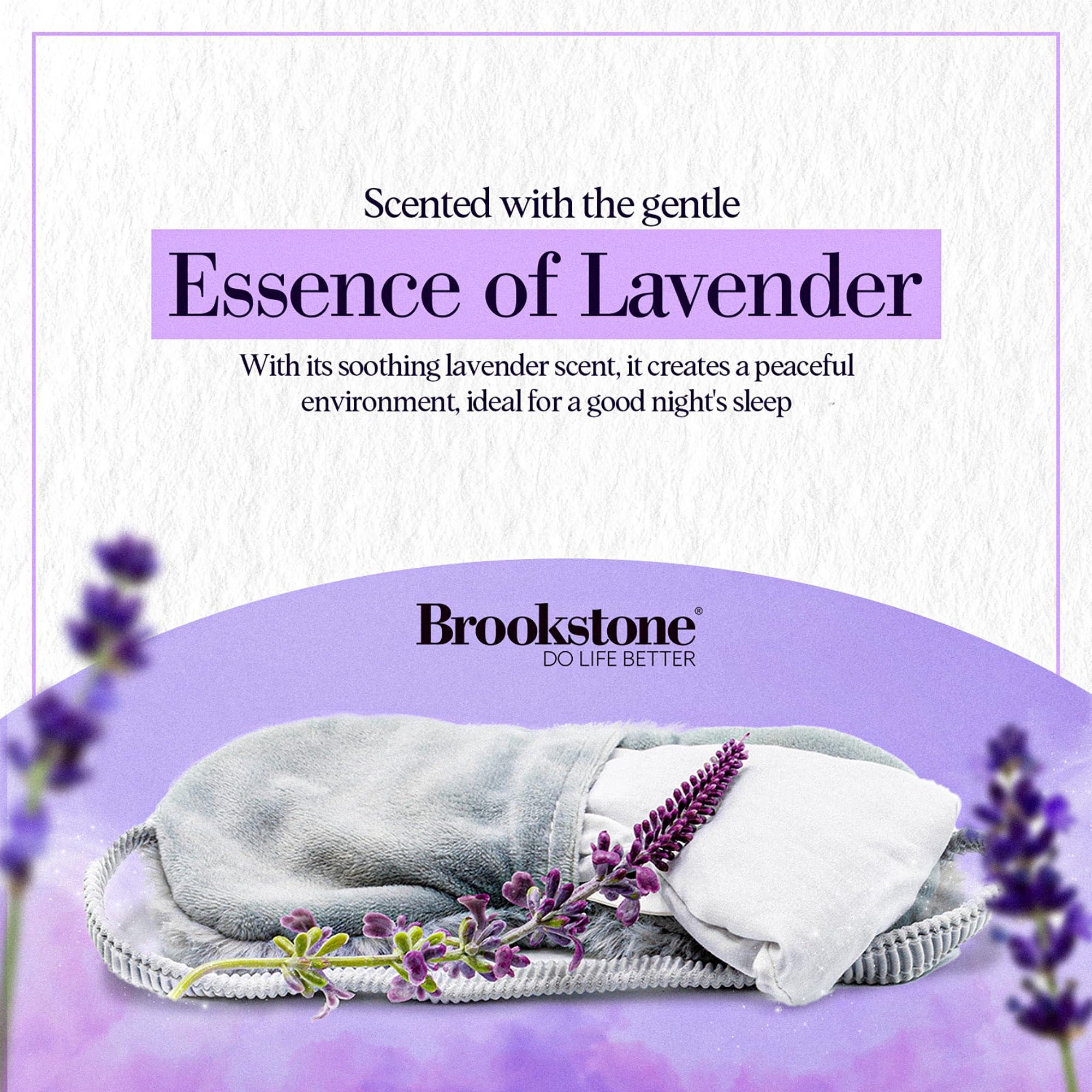brookstone-weighted-eye-mask-for-hot-cold-therapy-lavender-infused-glacier-gray image 7