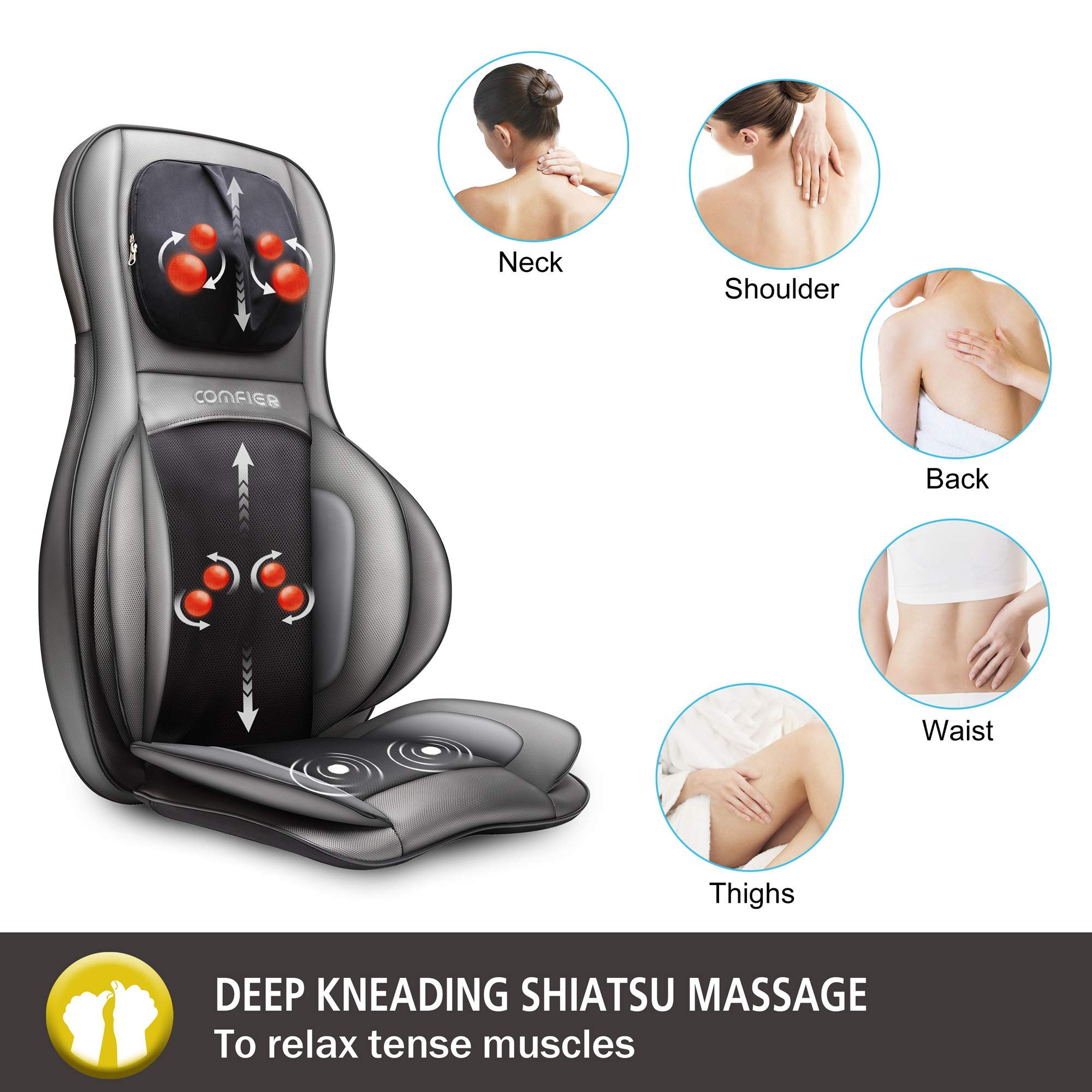 comfier-shiatsu-neck-back-massager-with-heat-and-adjustable-compression-2d-3d-kn image 4