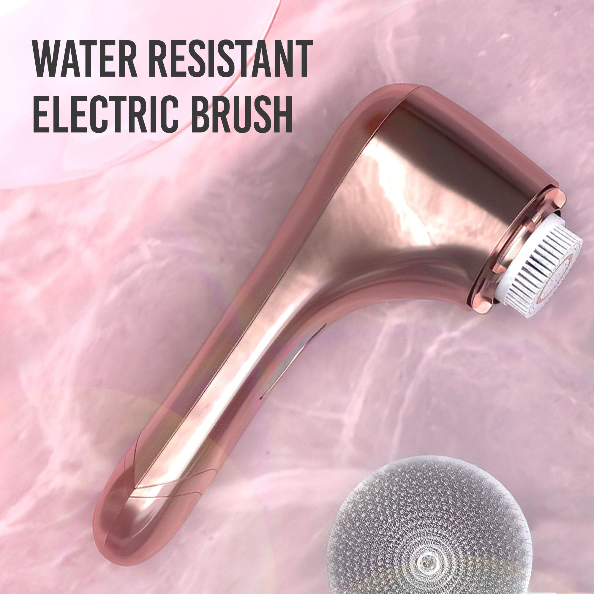 brookstone-electric-face-cleansing-brush-with-2-brush-heads-lightweight-cordless image 4