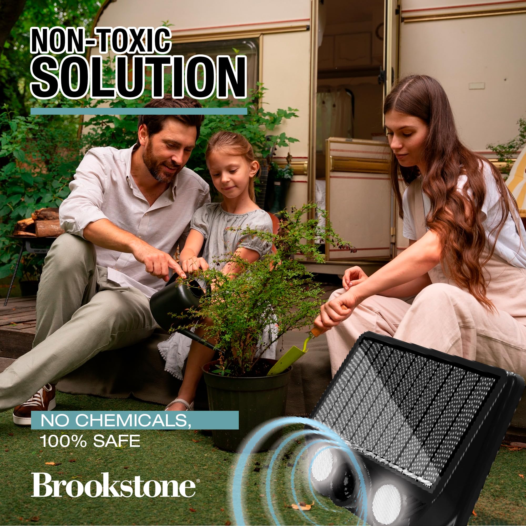 brookstone-solar-powered-multi-animal-repeller-ultrasonic-pest-deterrent-with-fl image 4