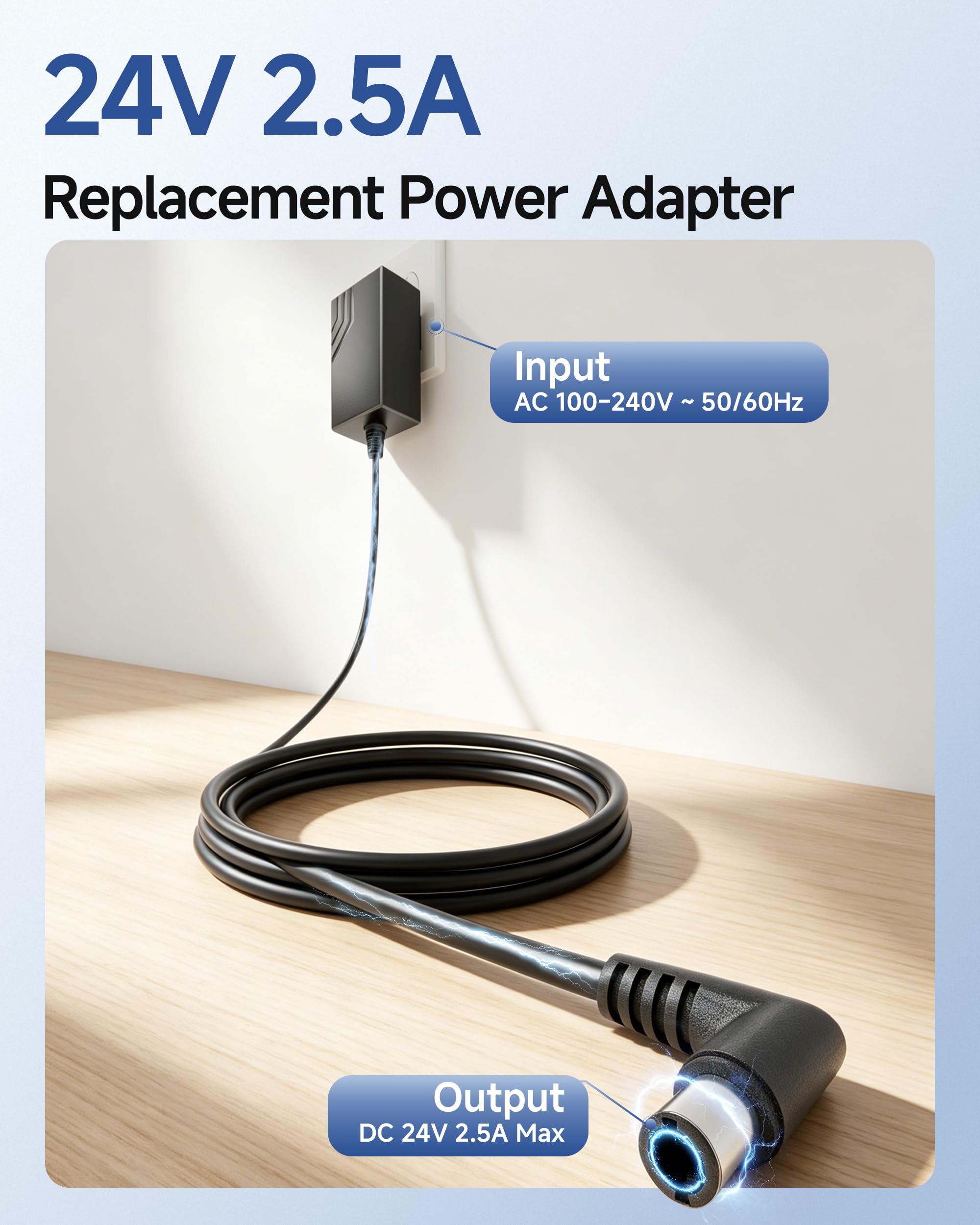 comfier-24v-2-5a-massage-device-charger-replacement-etl-certified-ac-adapter-pow image 2