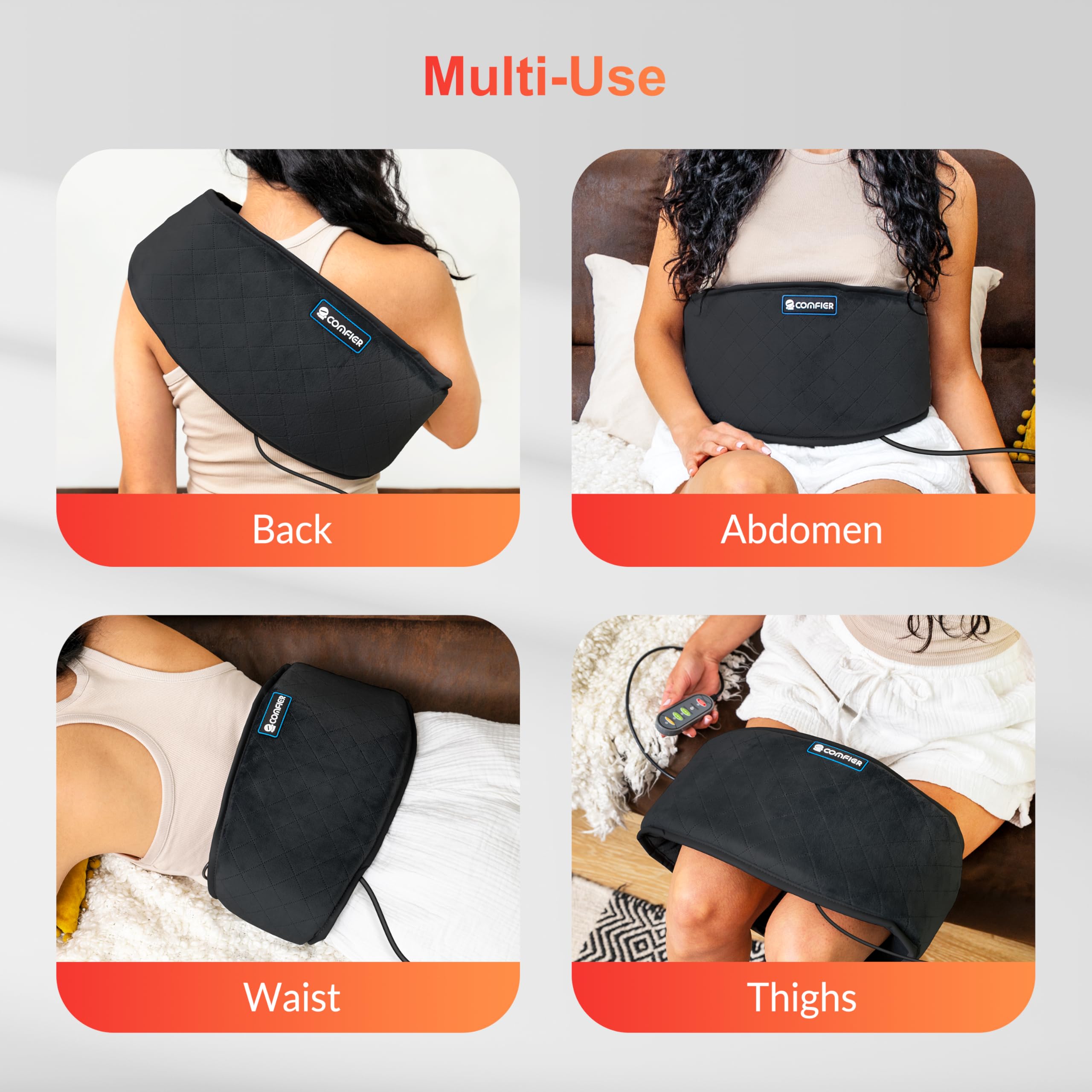 comfier-electric-heating-pad-for-back-pain-with-vibration-massage-plug-in-lower- image 7