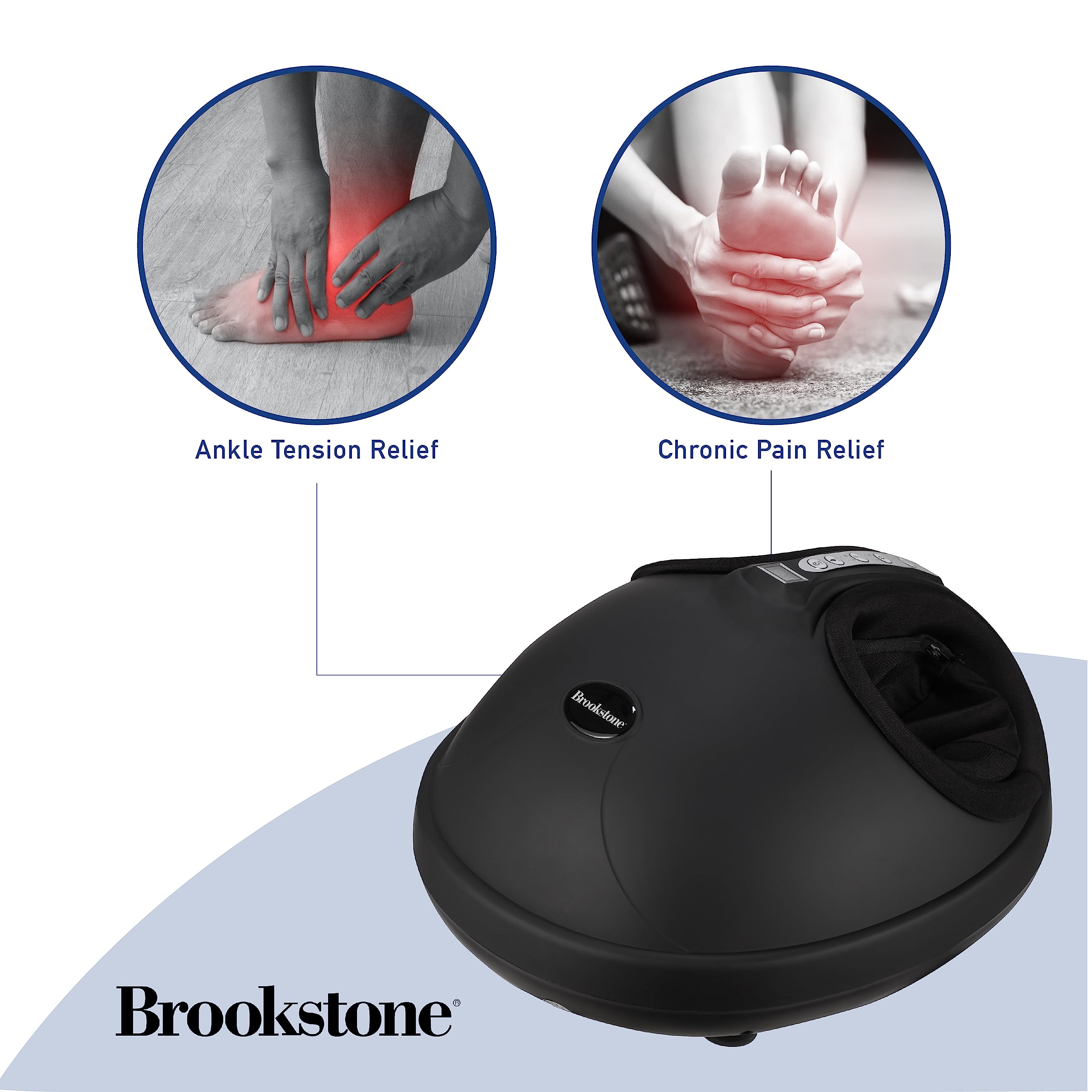 brookstone-air-compression-foot-massager-with-heat-remote image 3