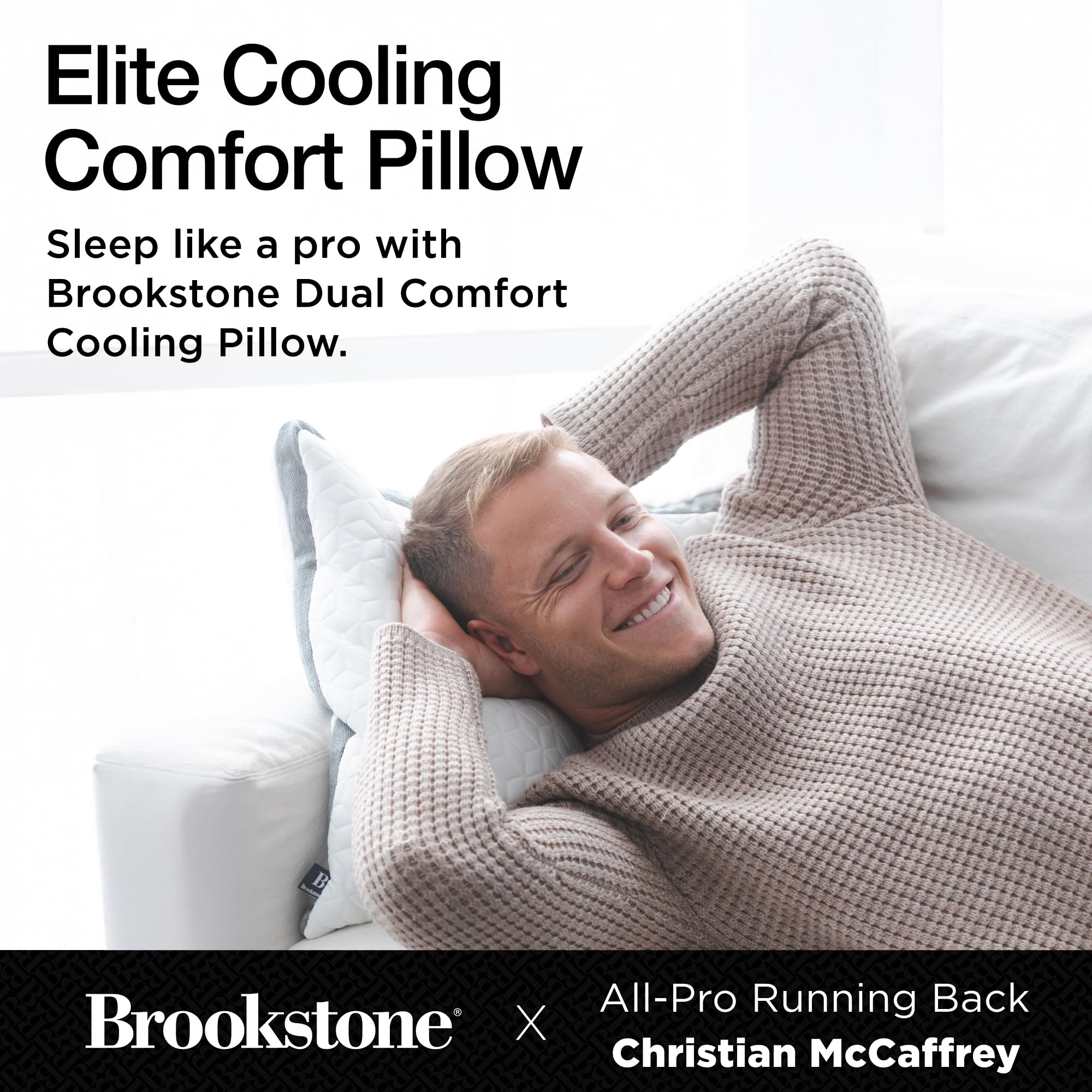 brookstone-elite-dual-comfort-cooling-memory-foam-pillow-adaptive-biosense-foam- image 2