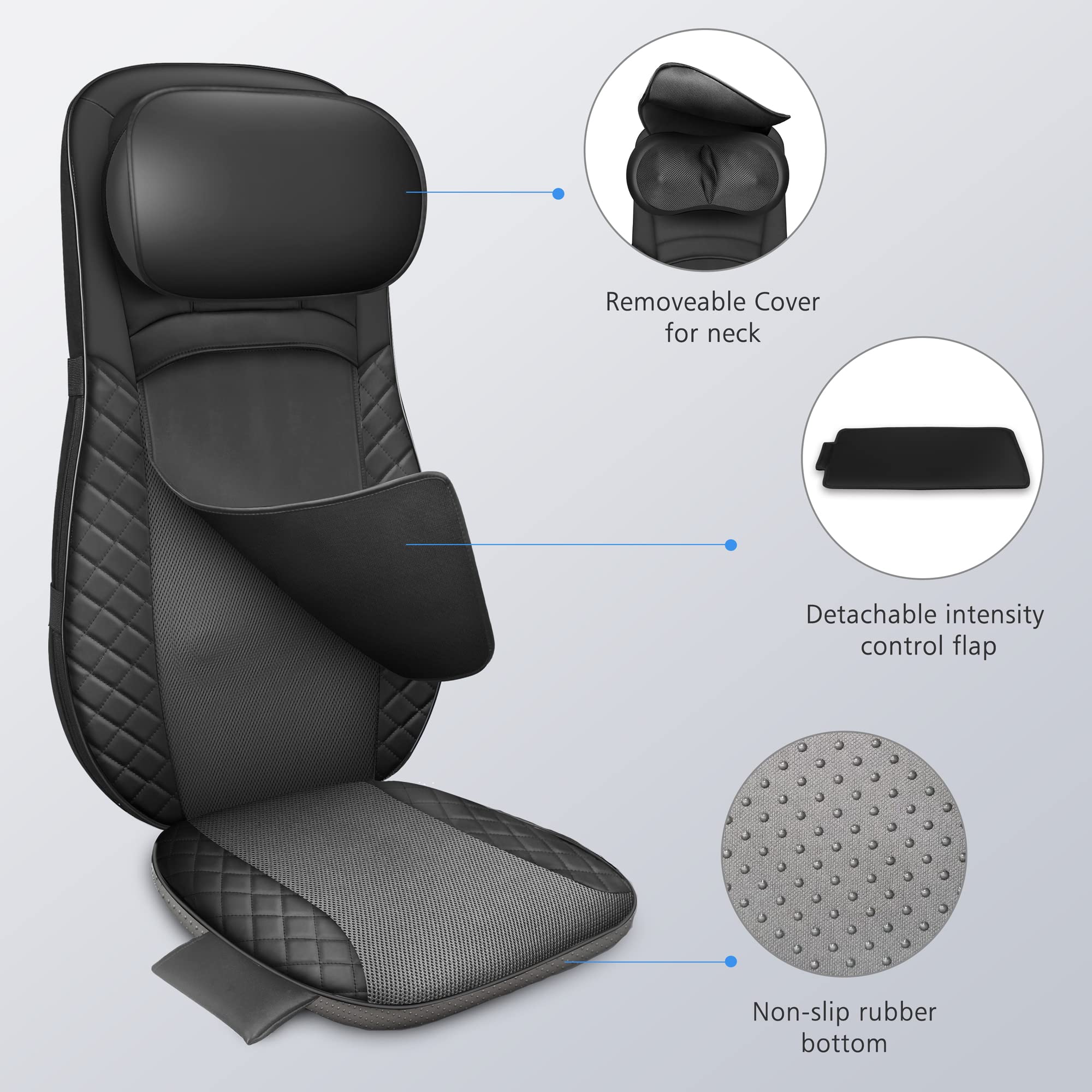 comfier-shiatsu-neck-and-back-massager-with-heat-deep-kneading-massage-chair-pad image 7