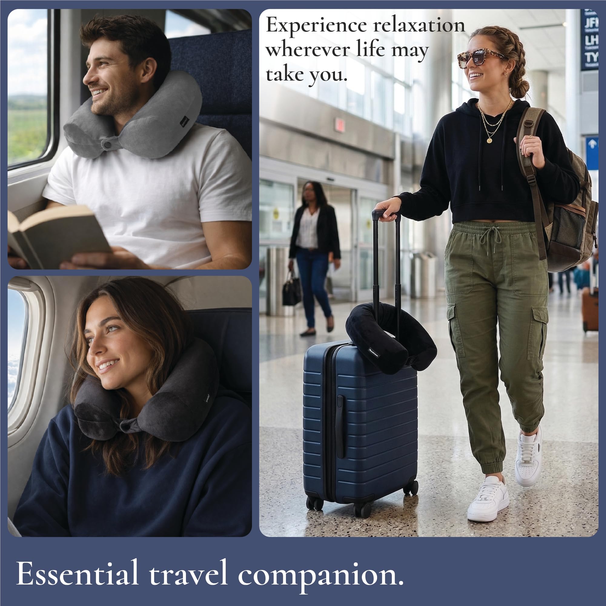 brookstone-free-form-travel-pillow-flexible-memory-foam-neck-pillow-with-adjusta image 6