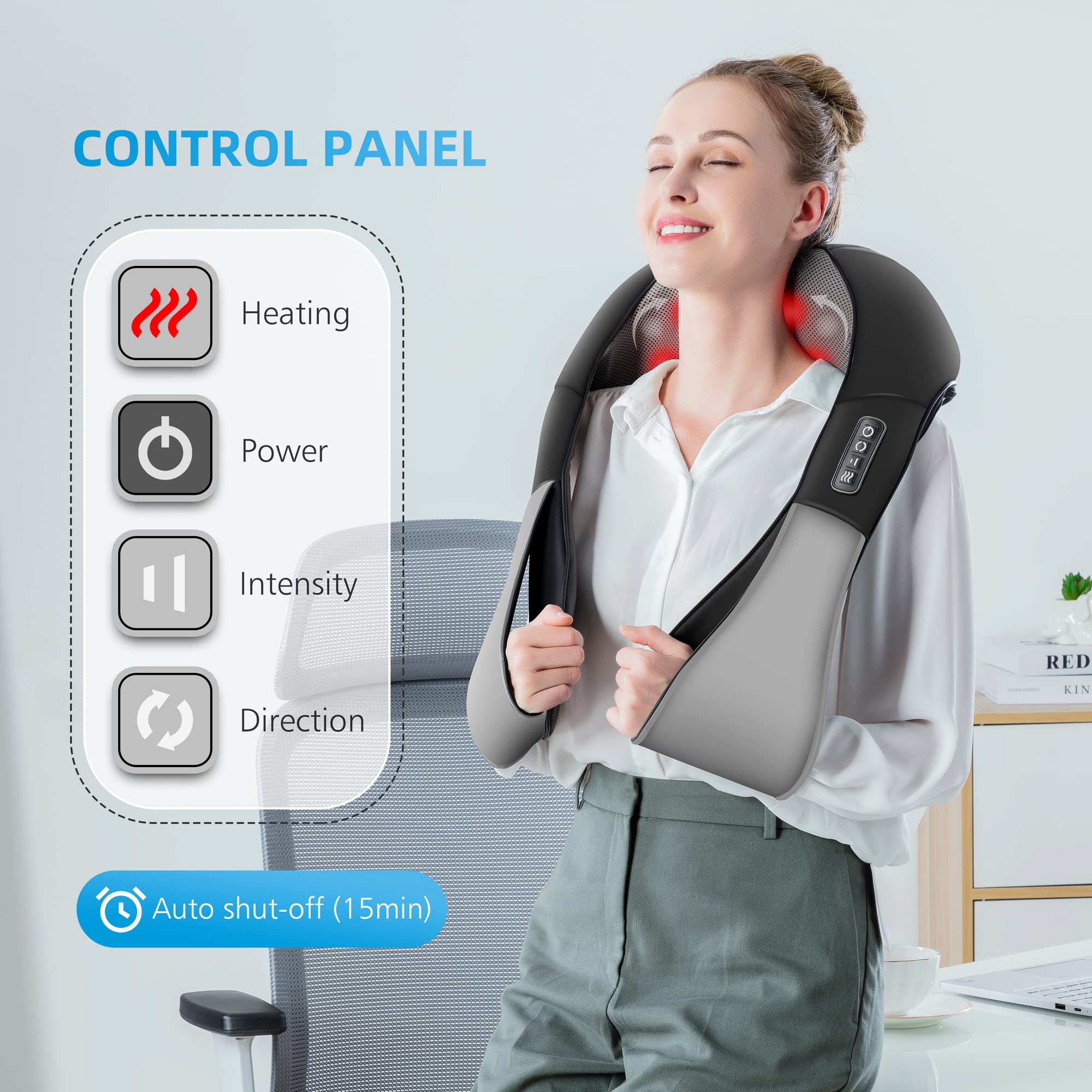 comfier-back-neck-massager-with-heat-shiatsu-shoulder-massager-2-intensity-level image 7