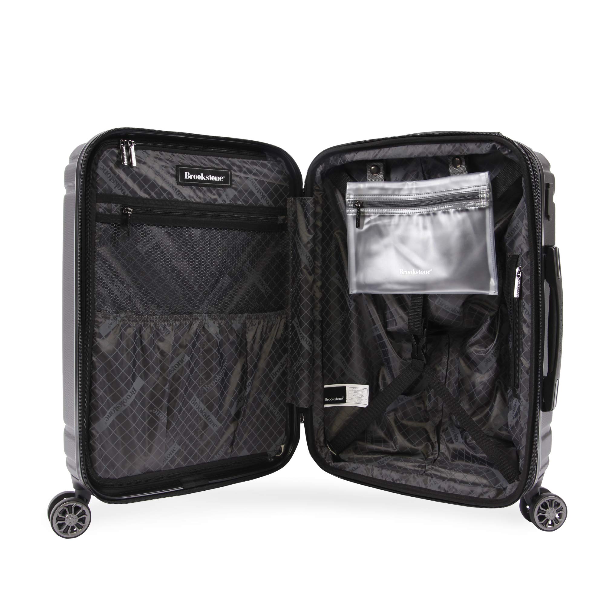 brookstone-brett-21-spinner-suitcase-carry-on-with-usb-port-tsa-lock-expandable image 3