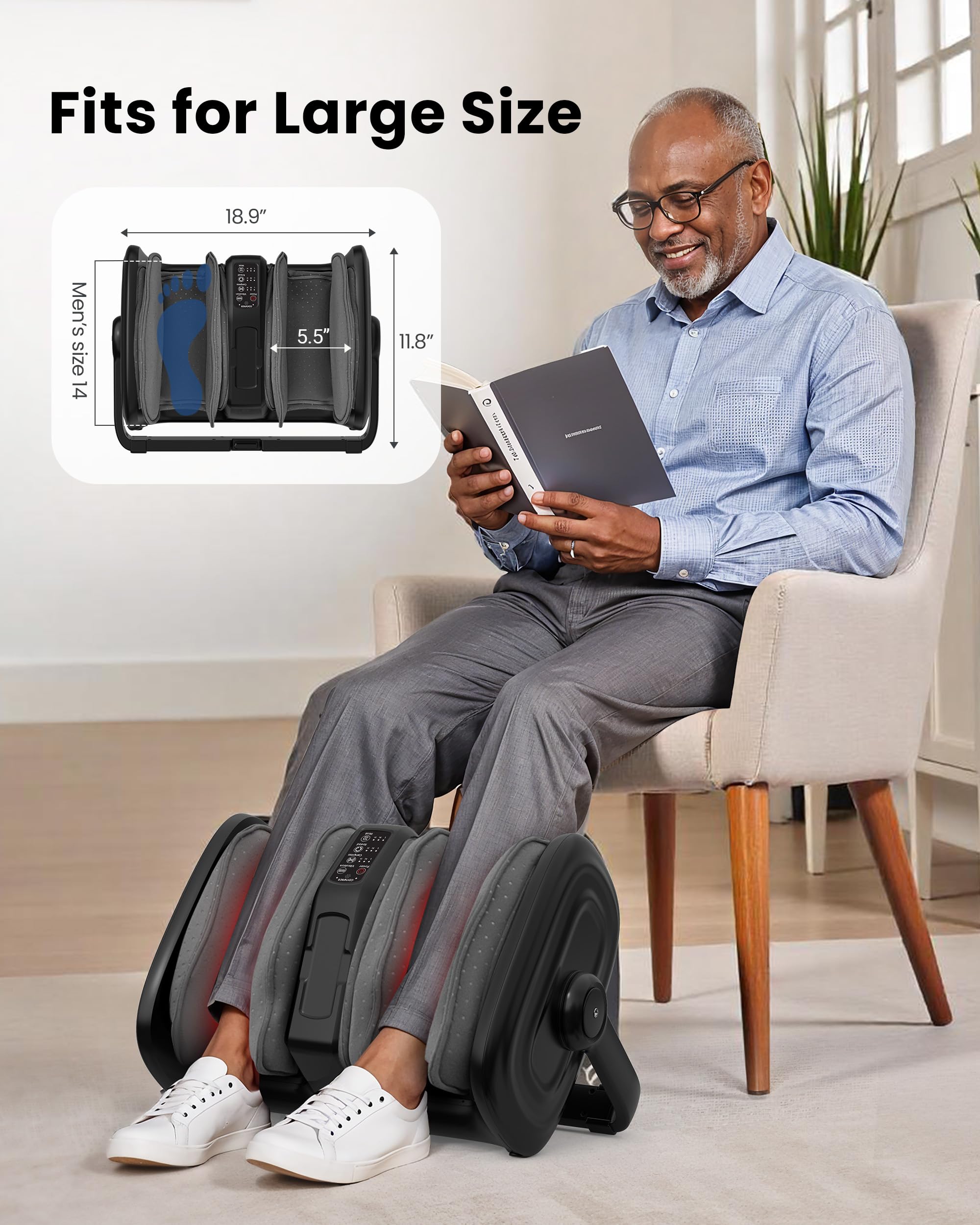 comfier-shiatsu-foot-massager-with-heat-fsa-hsa-eligible-foot-calf-massager-for- image 4