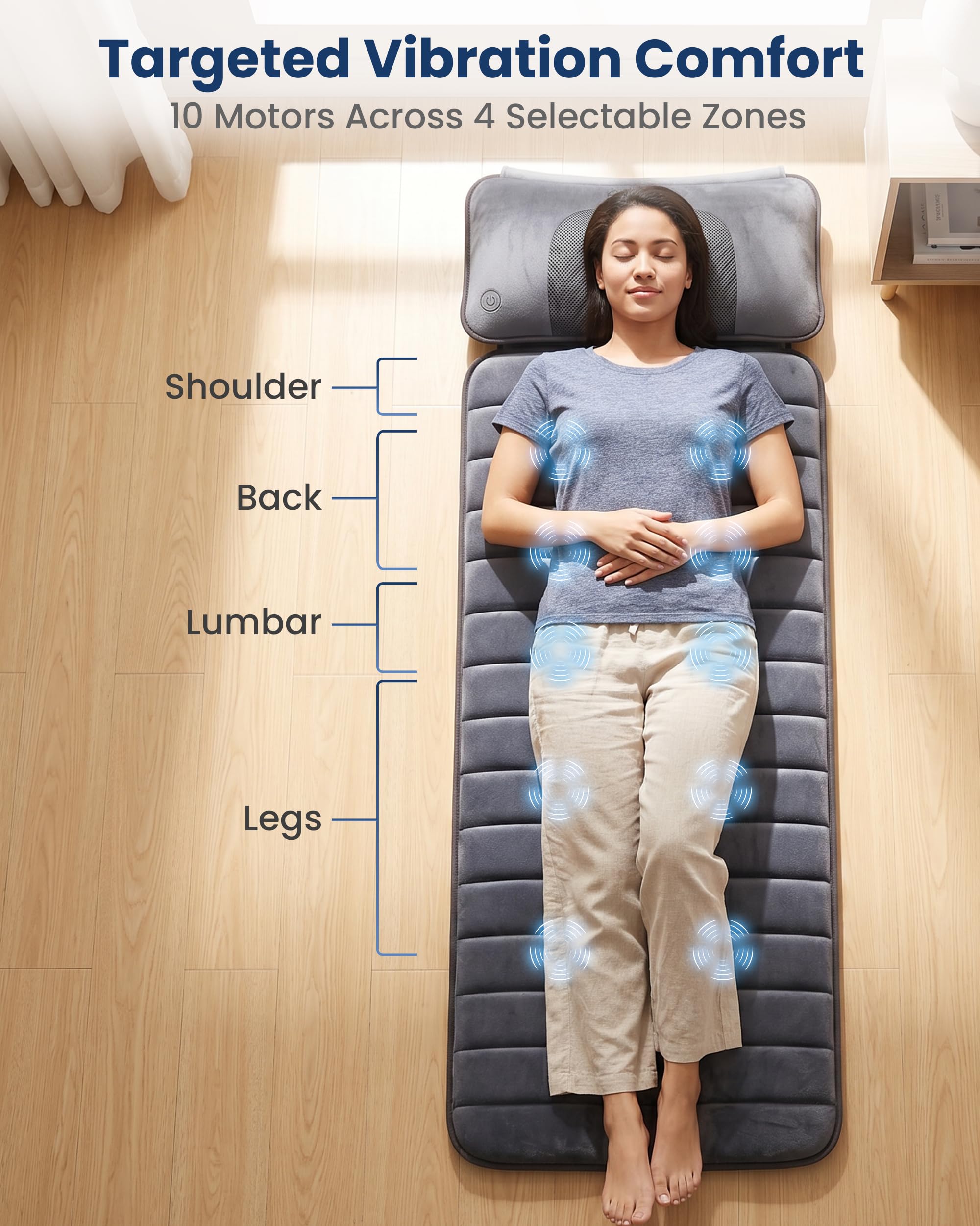 comfier-full-body-massage-mat-with-movable-neck-pillow-shiatsu-back-massager-wit image 2