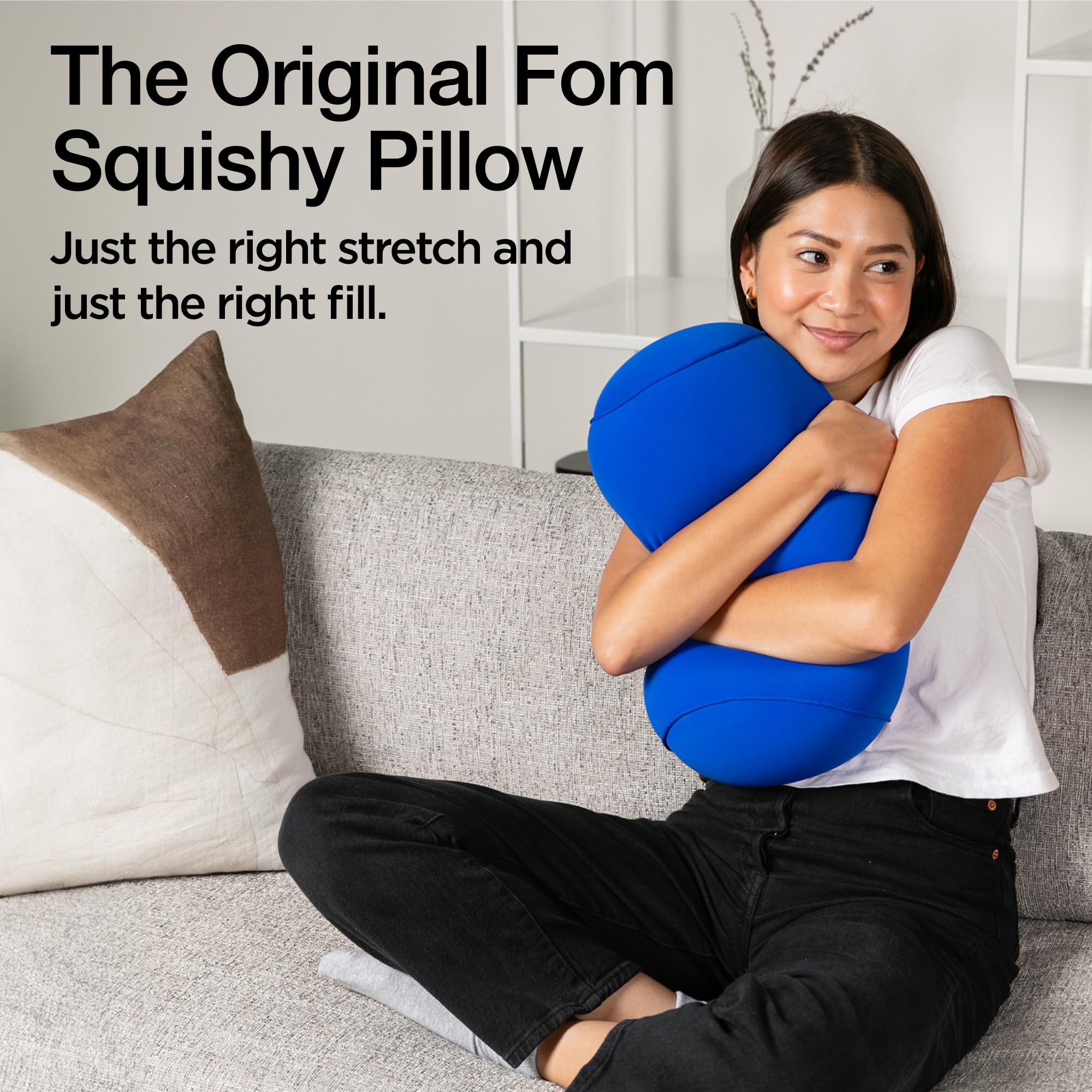 brookstone-original-squishy-fom-cushion-pillow-stretchy-microbead-pillow-for-nec image 2