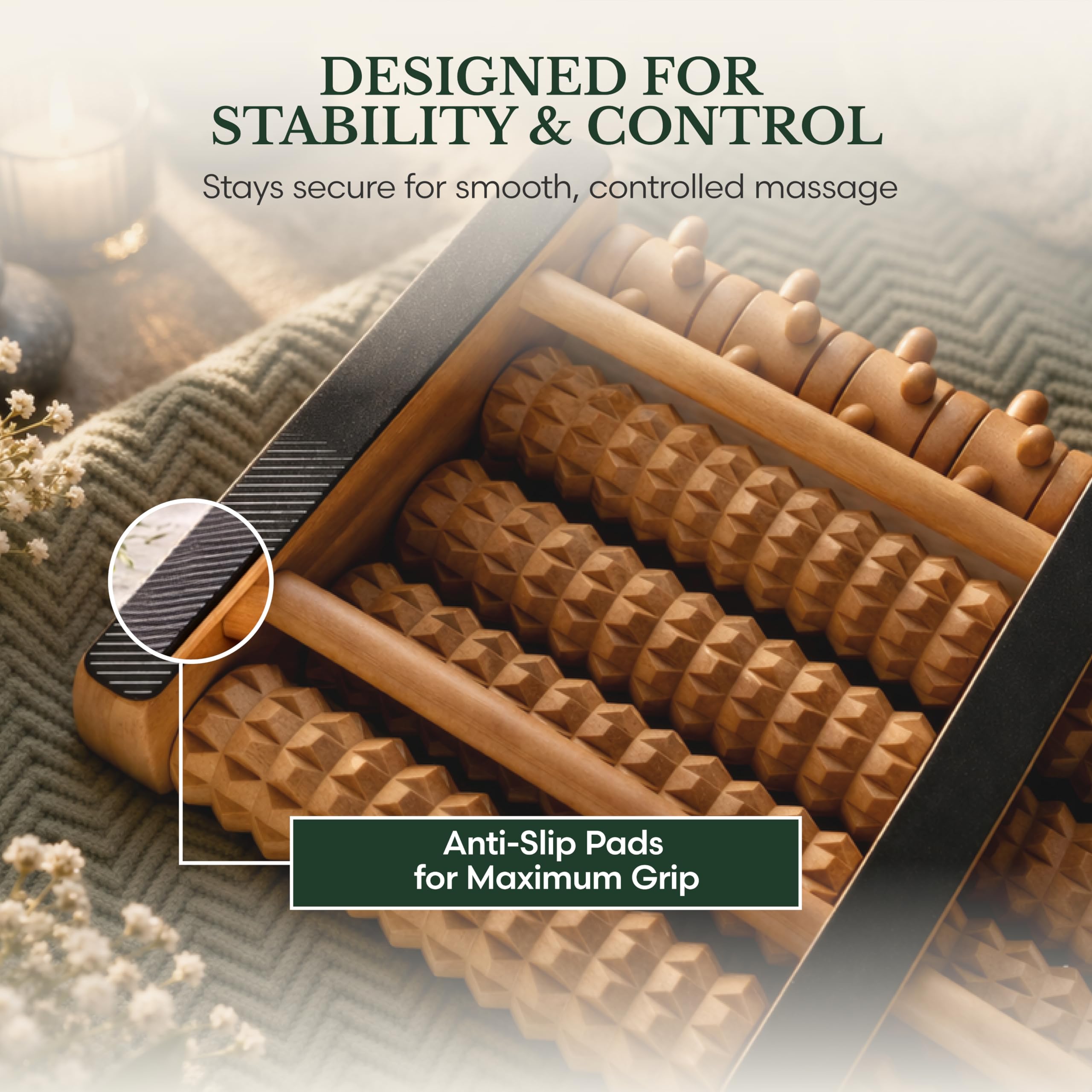 brookstone-wooden-foot-roller-massager-for-plantar-fasciitis-neuropathy-relief-m image 6