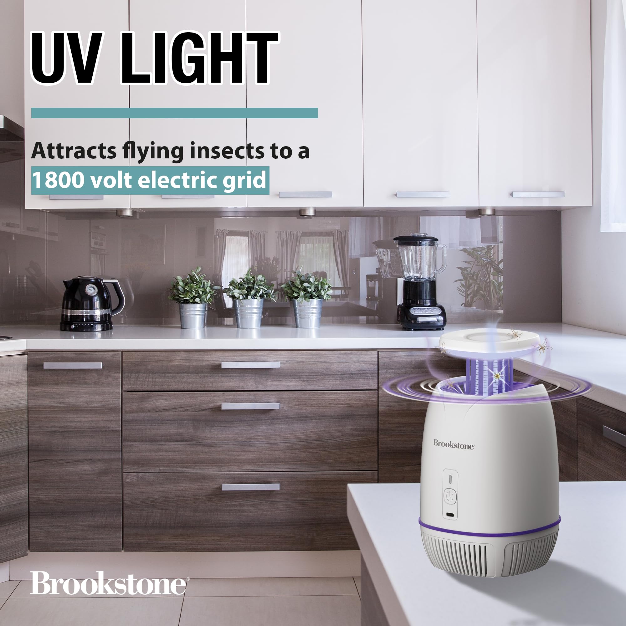 brookstone-trap-zap-rechargeable-tabletop-bug-trap-with-suction-indoor-pest-cont image 2