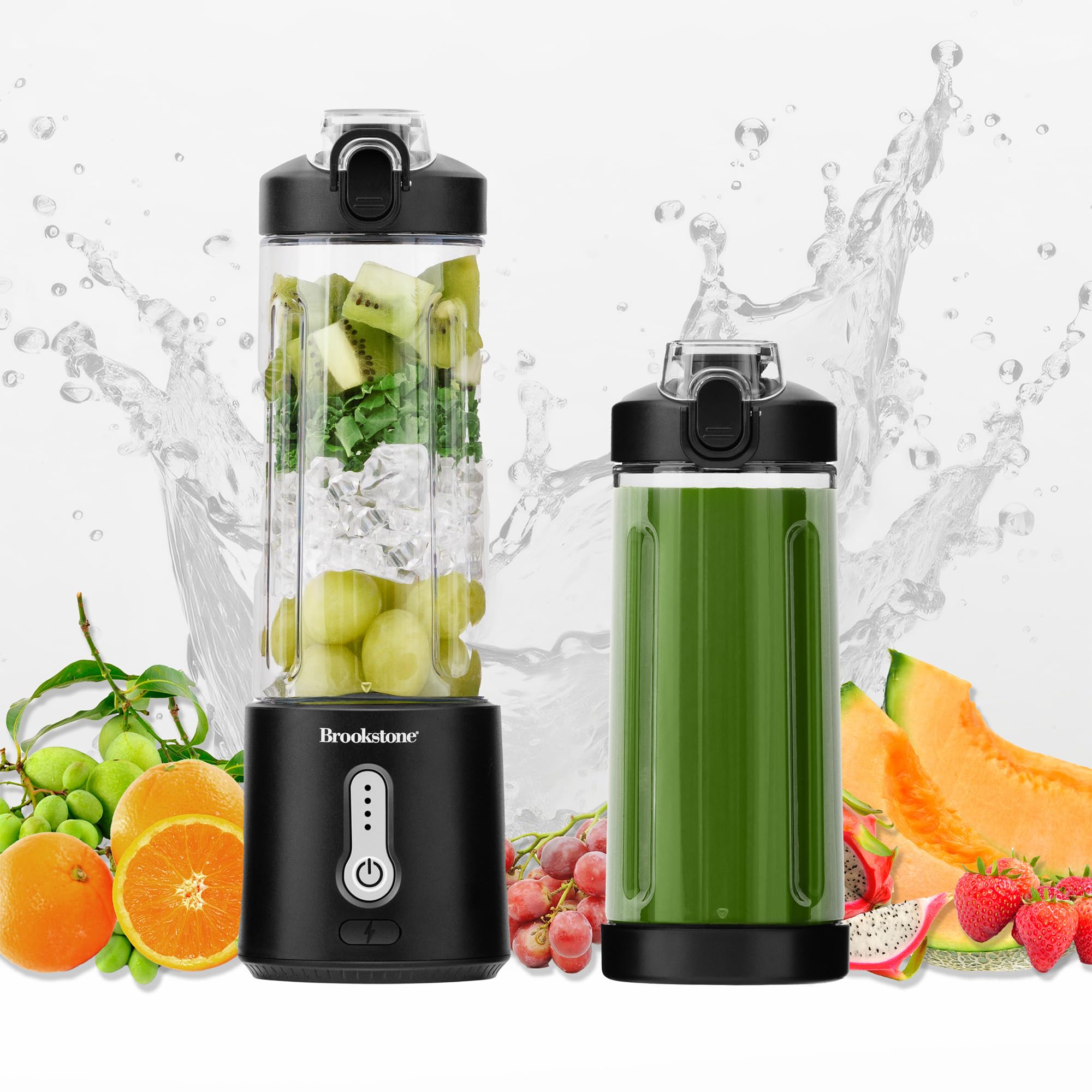 brookstone-500ml-compact-portable-blender-with-additional-lid-bpa-free-for-shake image 1