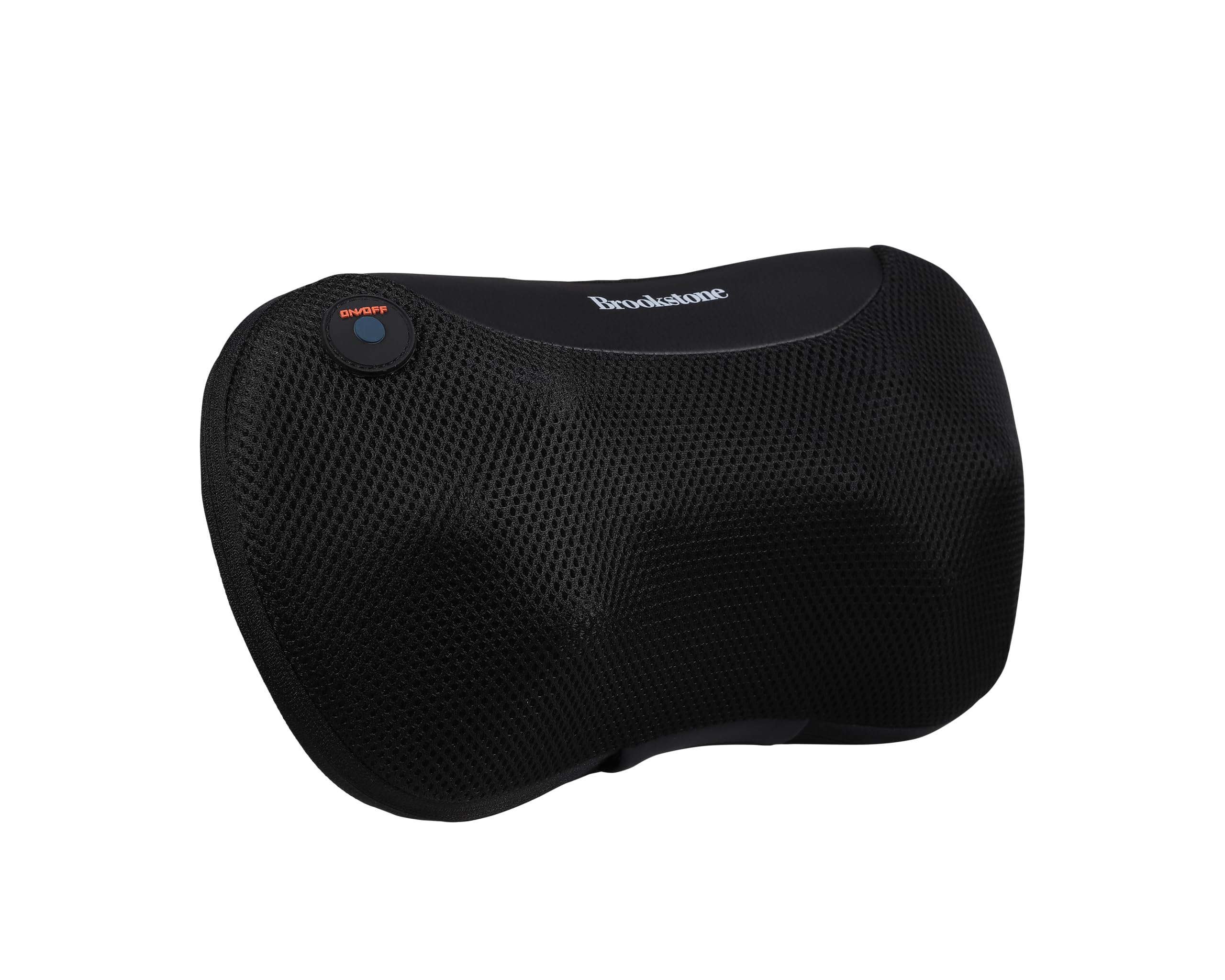 brookstone-shiatsu-neck-and-back-massager-pillow-with-heat-3d-kneading-massage-c image 2