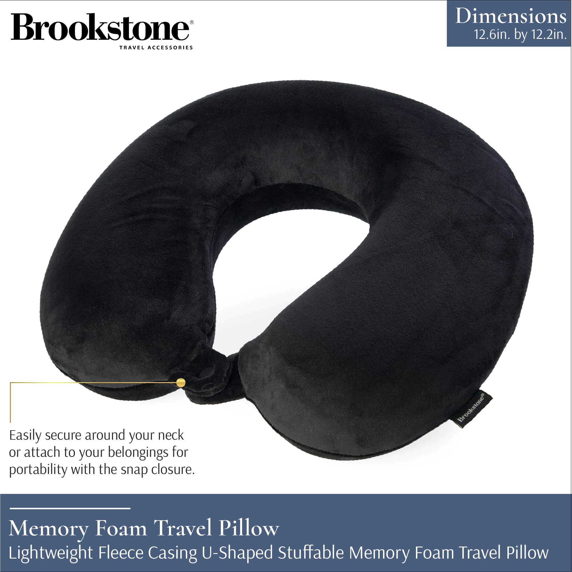 brookstone-travel-neck-pillow-lightweight-u-shaped-memory-foam-pillow-for-airpla image 2