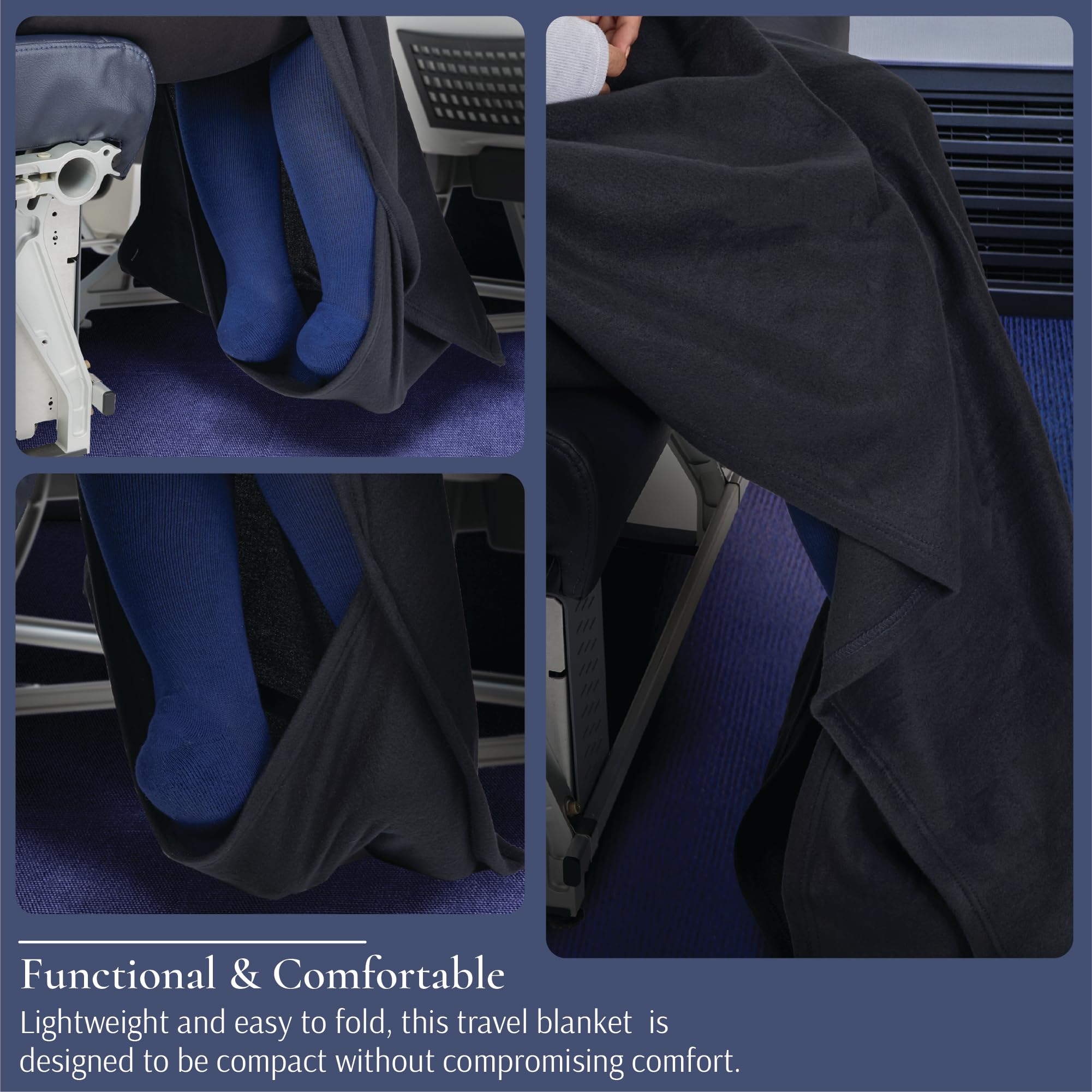 brookstone-travel-blanket-with-foot-pocket-super-soft-fleece-throw-lightweight-c image 4