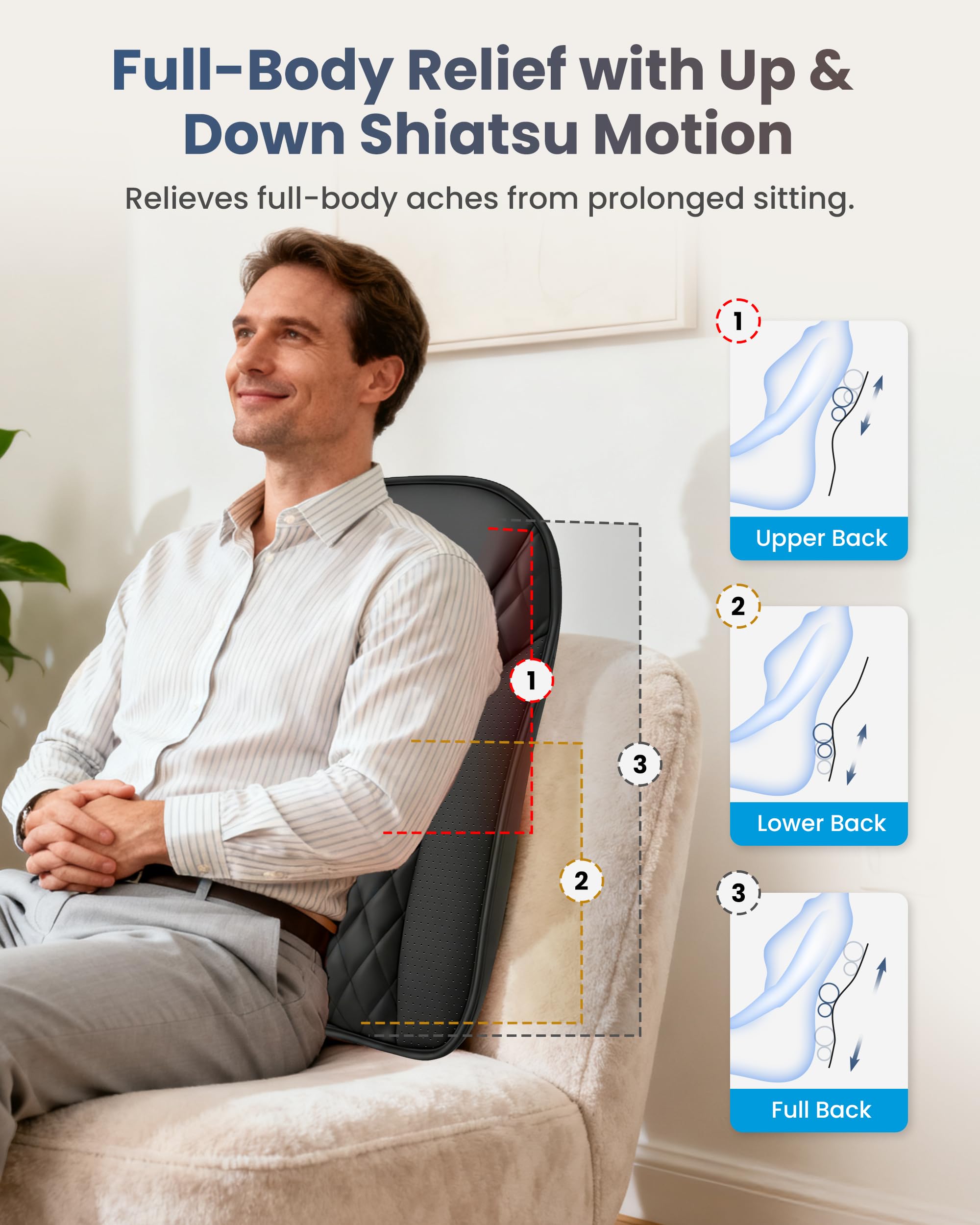 comfier-ultra-slim-shiatsu-back-massager-with-heat-4d-deep-tissue-chair-massager image 3
