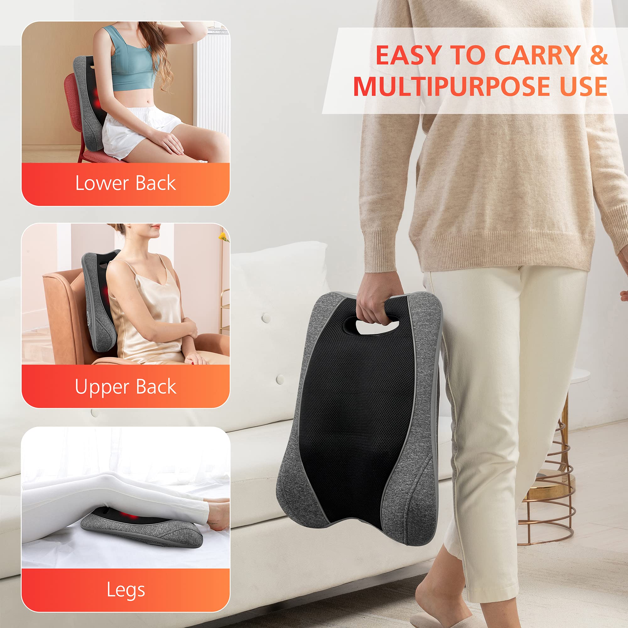 comfier-back-massager-with-heat-percussion-shiatsu-seat-massage-chair-pad-for-pa image 4
