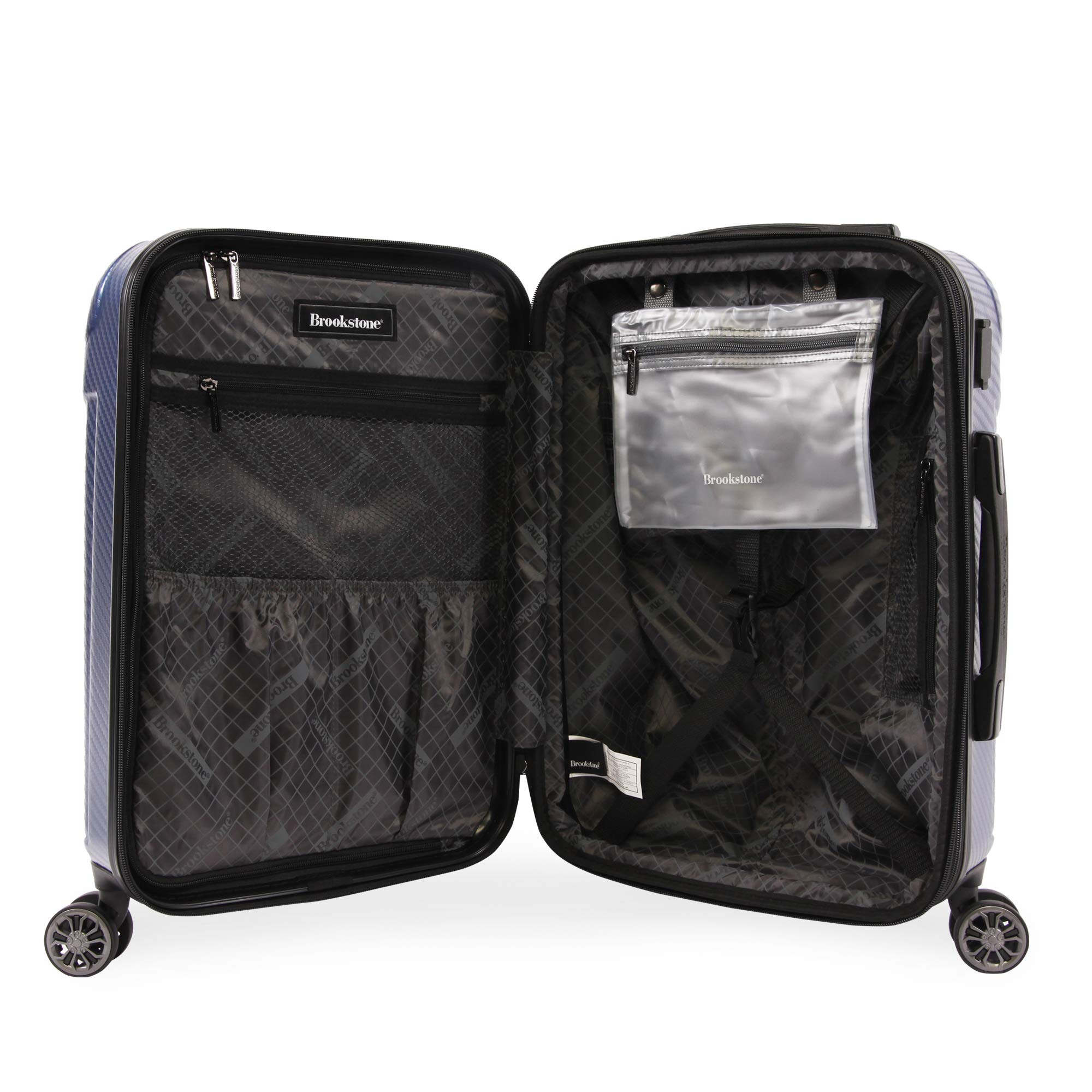 brookstone-herbert-21-spinner-suitcase-carry-on-with-usb-port-tsa-lock-expandabl image 3