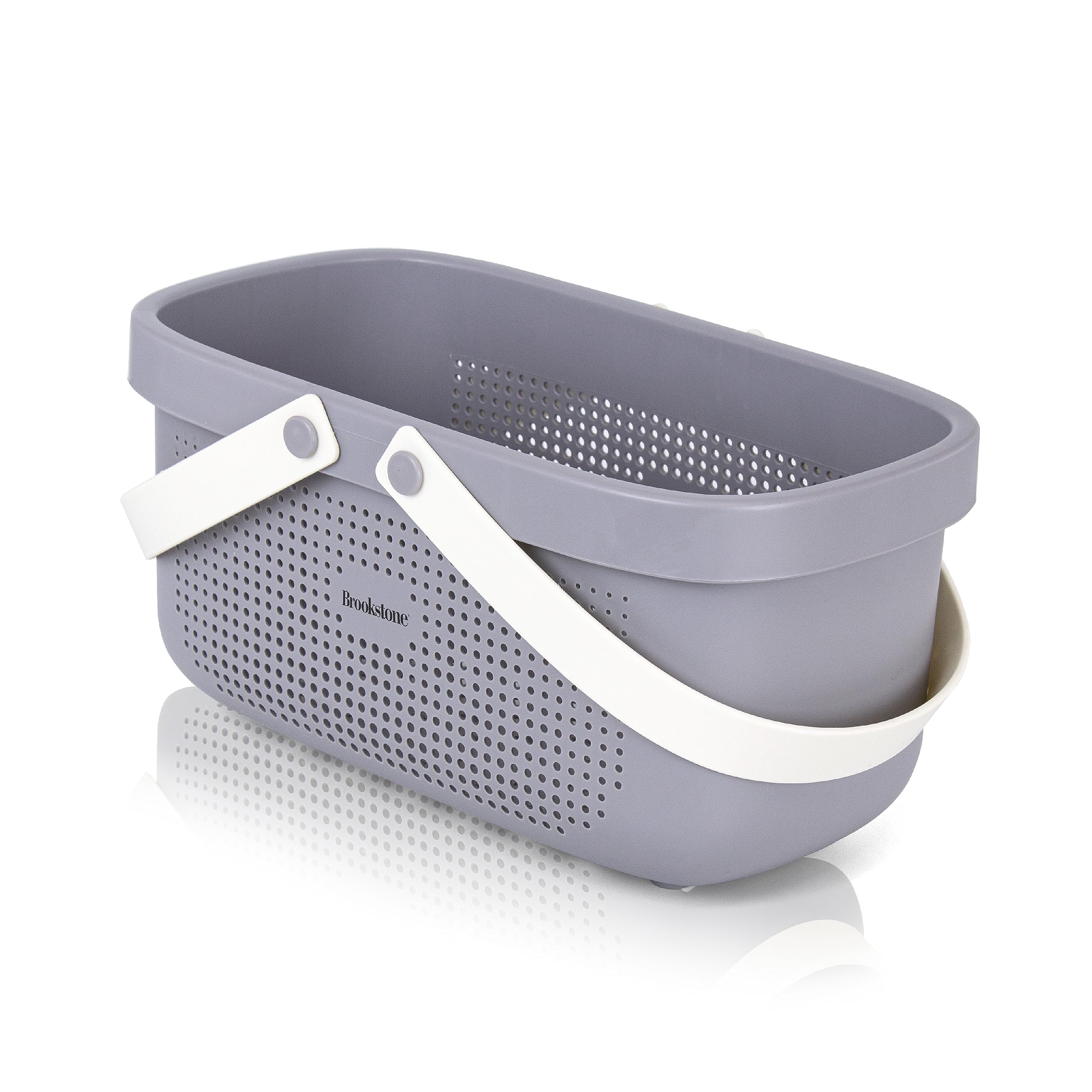 brookstone-modern-large-portable-shower-caddy-with-soft-silicone-handle-bpa-free image 6