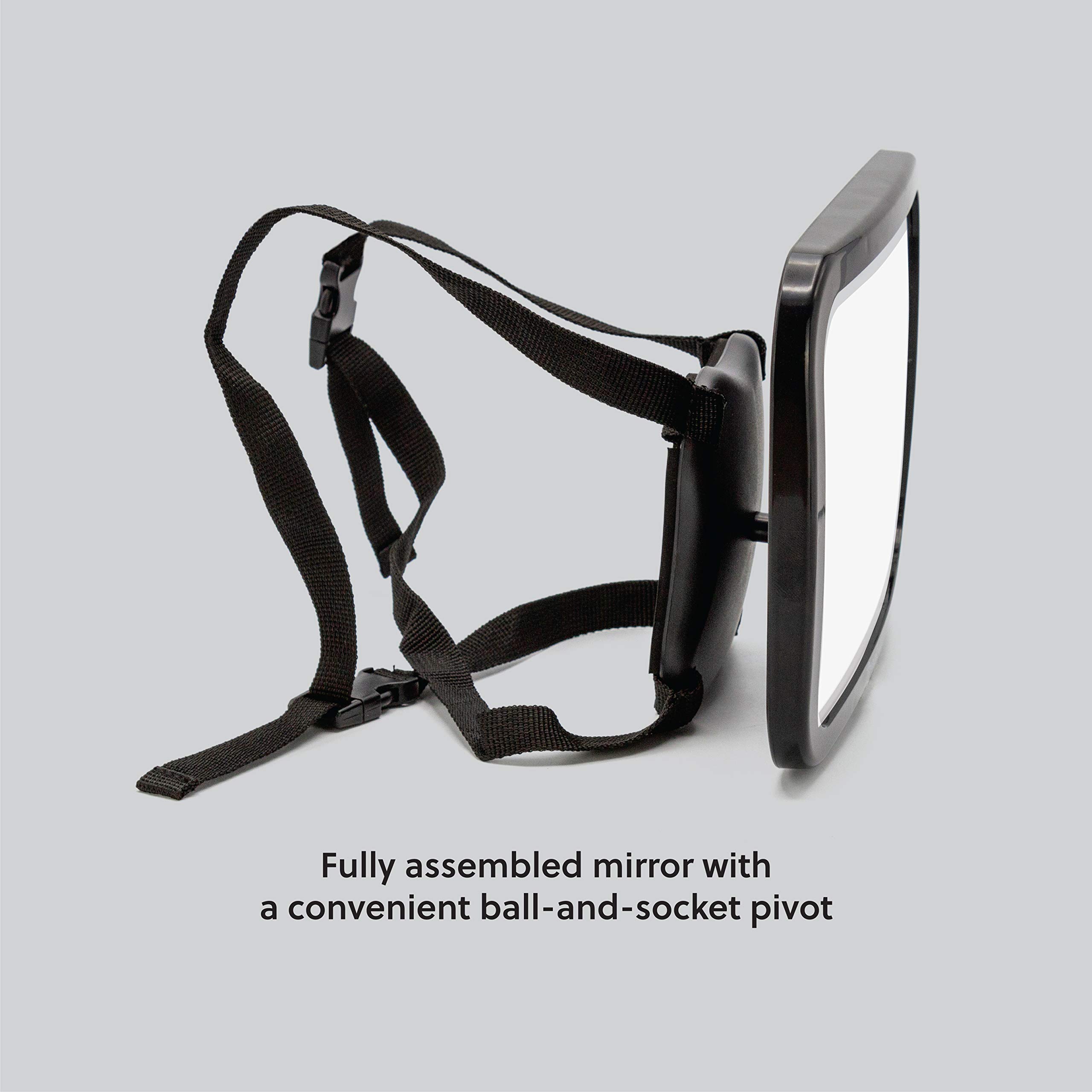 brookstone-baby-car-mirror-shatterproof-wide-view-car-seat-mirror-for-newborns-e image 6