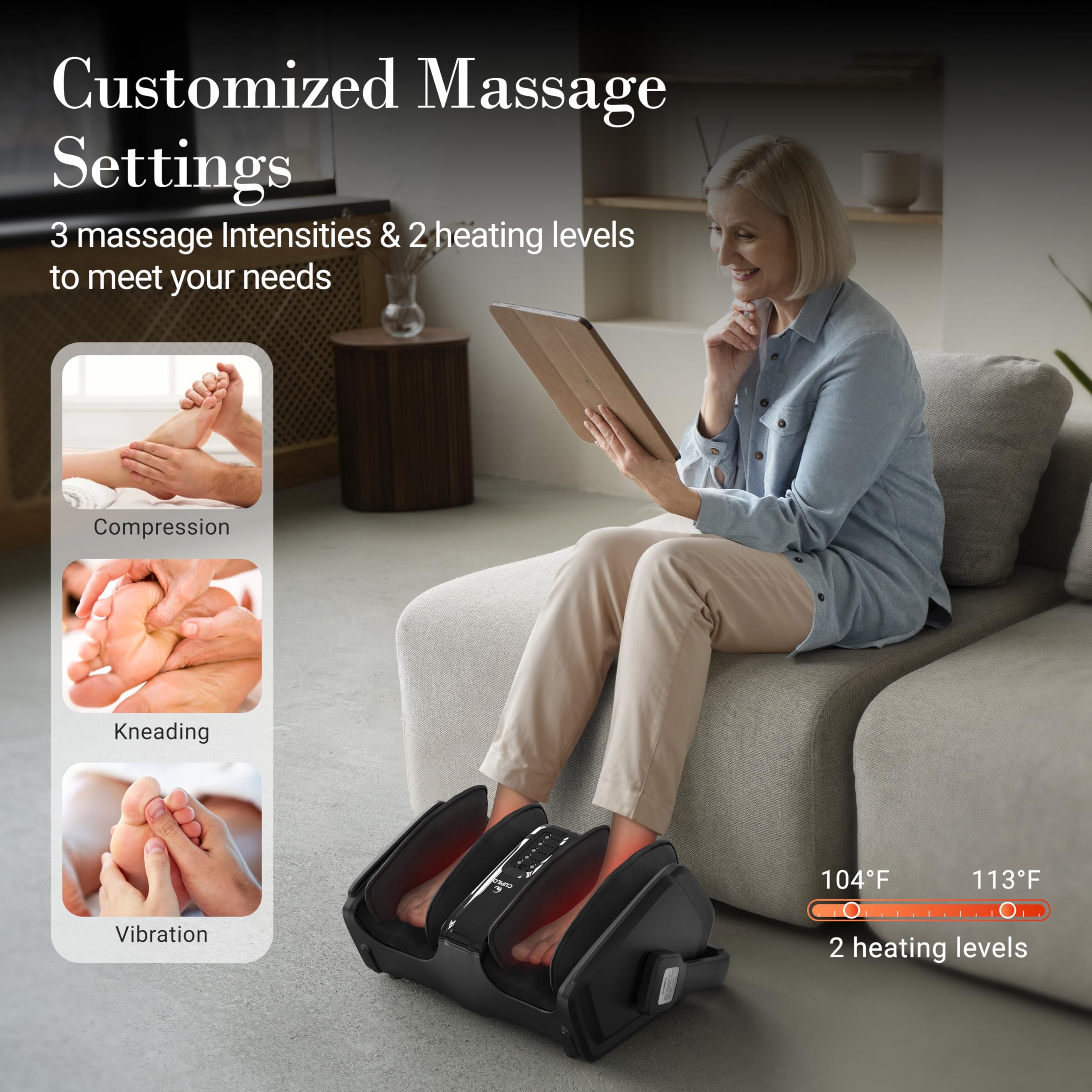 comfier-large-heating-pad-for-back-with-foot-massager image 8