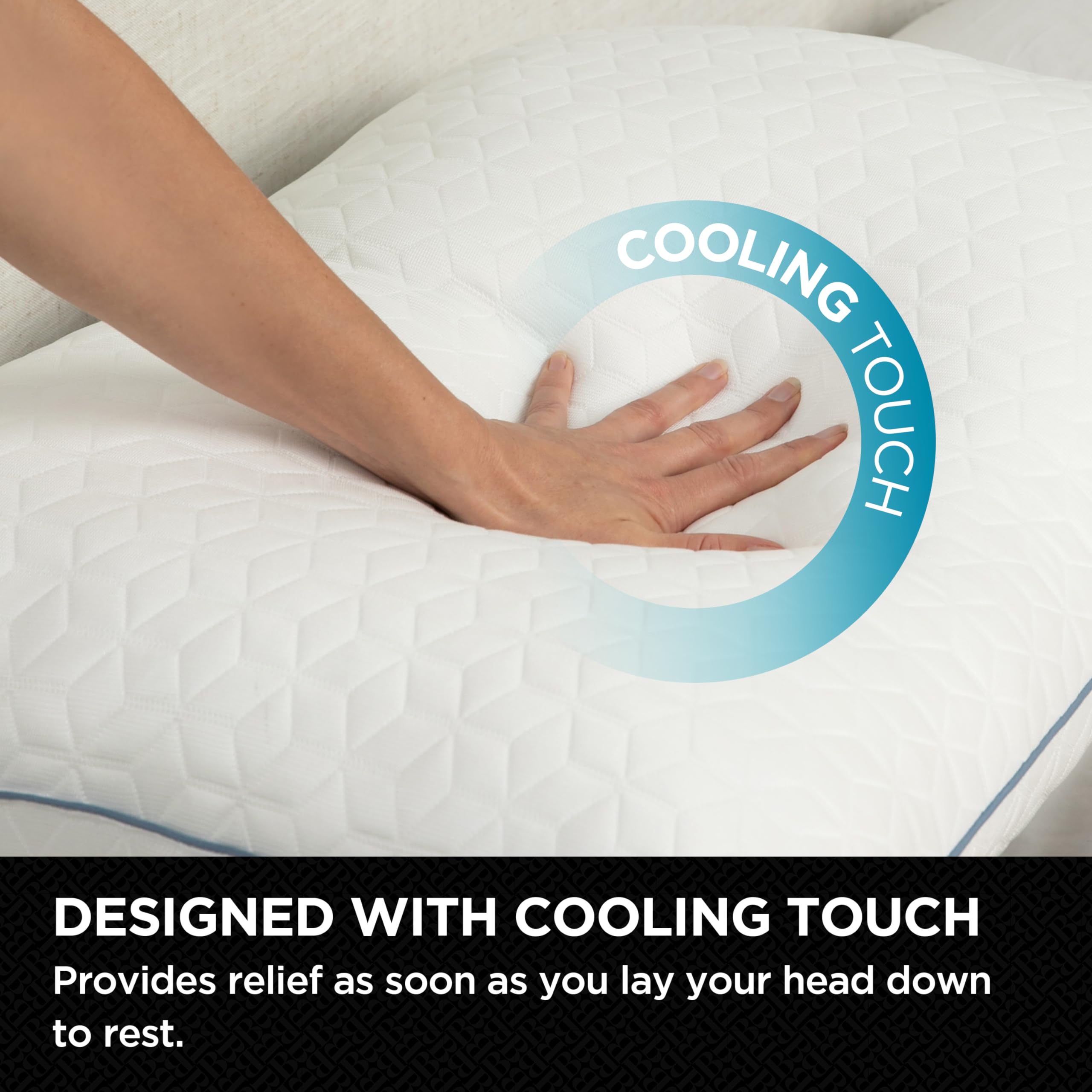 brookstone-coolsense-down-alternative-pillow-2-pack-cooling-pillows-for-hot-slee image 5