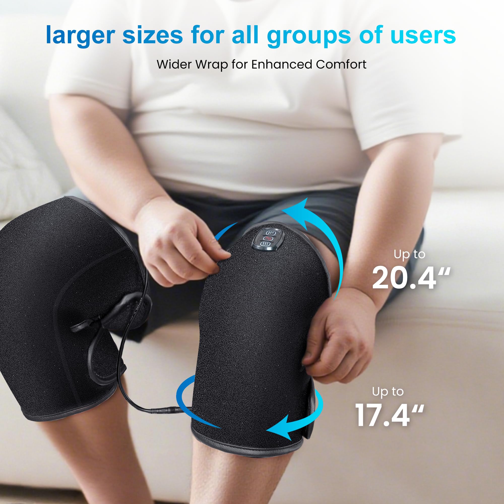 comfier-heated-knee-massager-with-vibration-graphene-heating-5-modes-adjustable- image 5