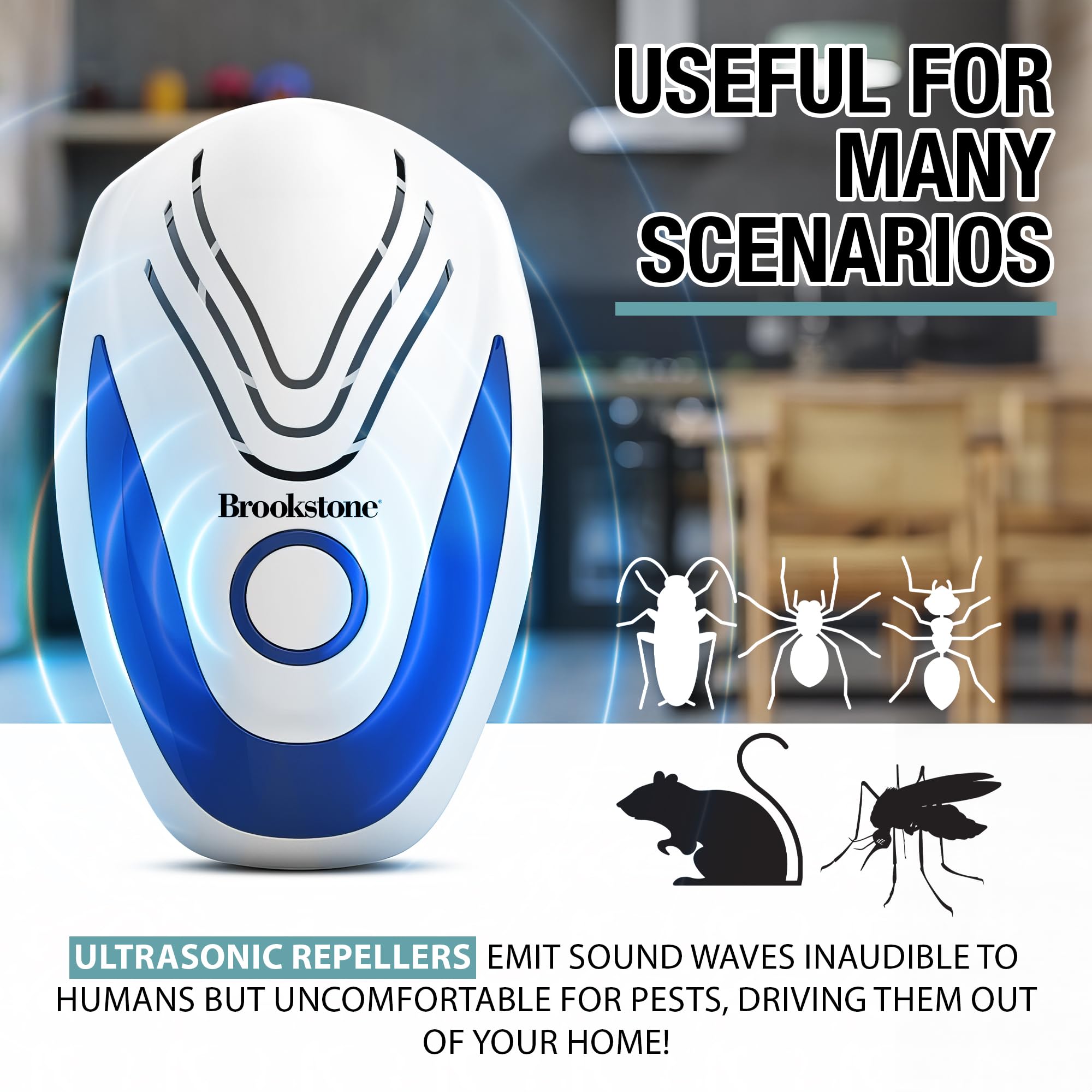 brookstone-ultrasonic-pest-repeller-2-pack-chemical-free-plug-in-for-home image 4