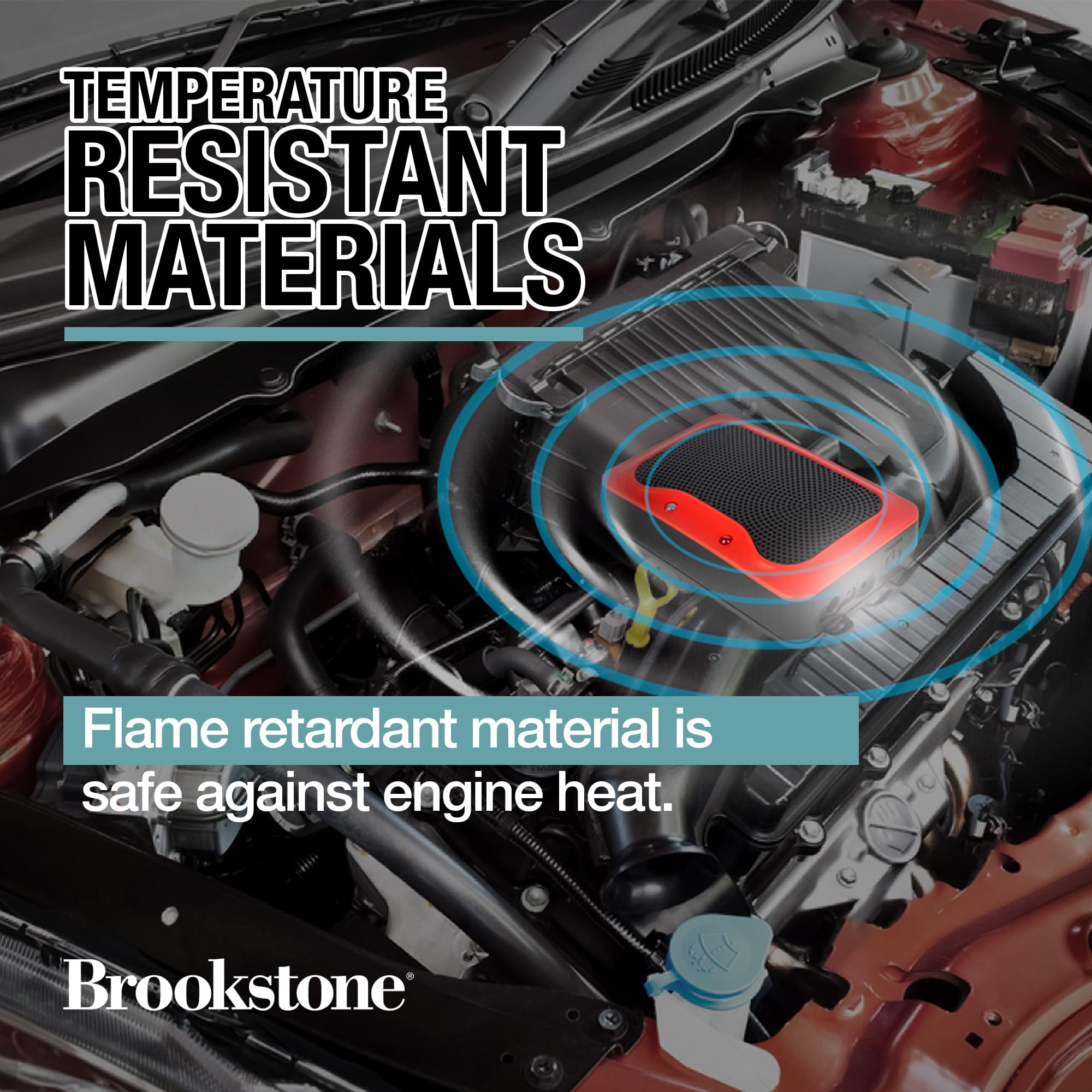 brookstone-ultrasonic-vehicle-pest-rodent-repeller-ultrasonic-waves-strobe-light image 4