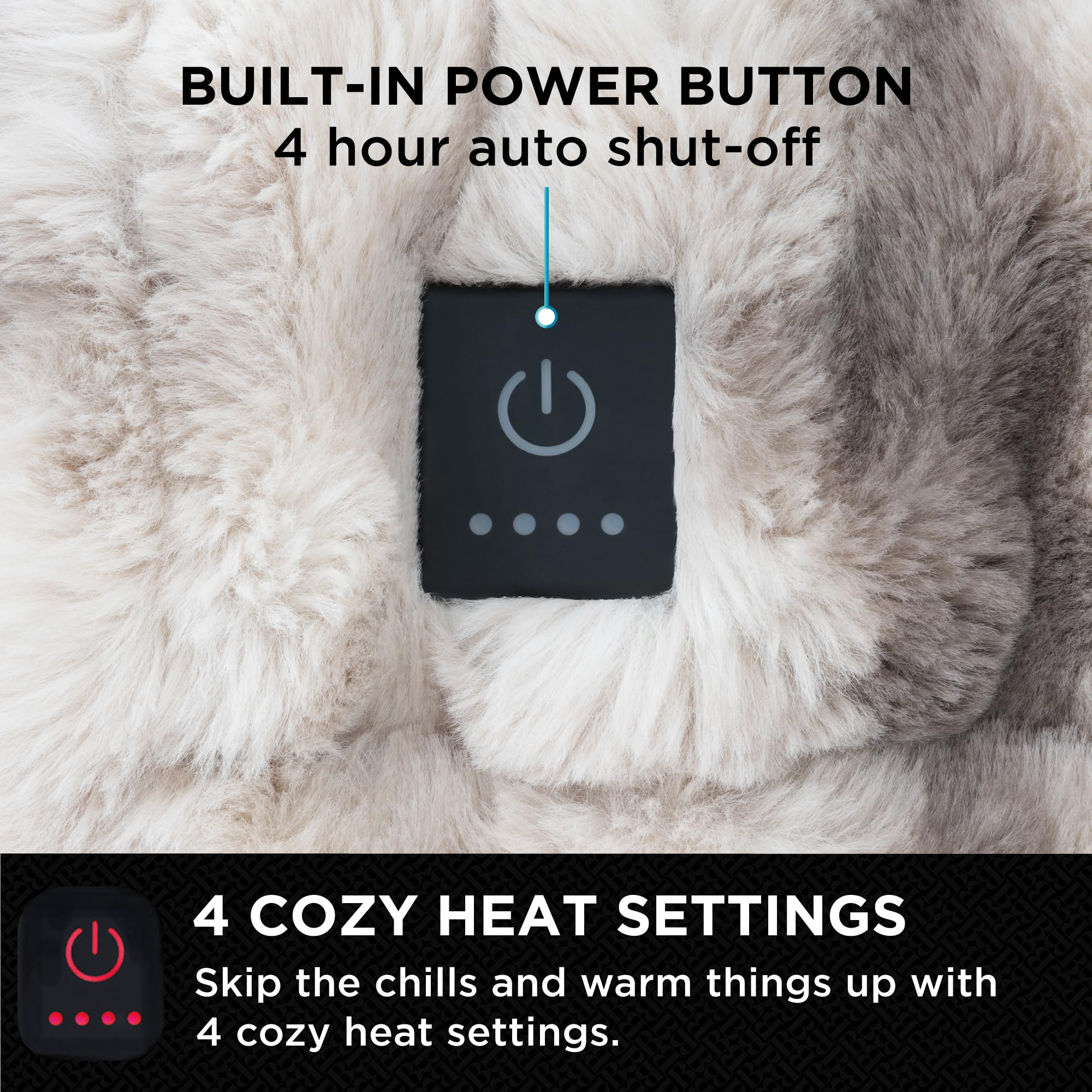 brookstone-heated-faux-fur-throw-blanket-electric-4-heat-settings-4-hour-auto-sh image 3