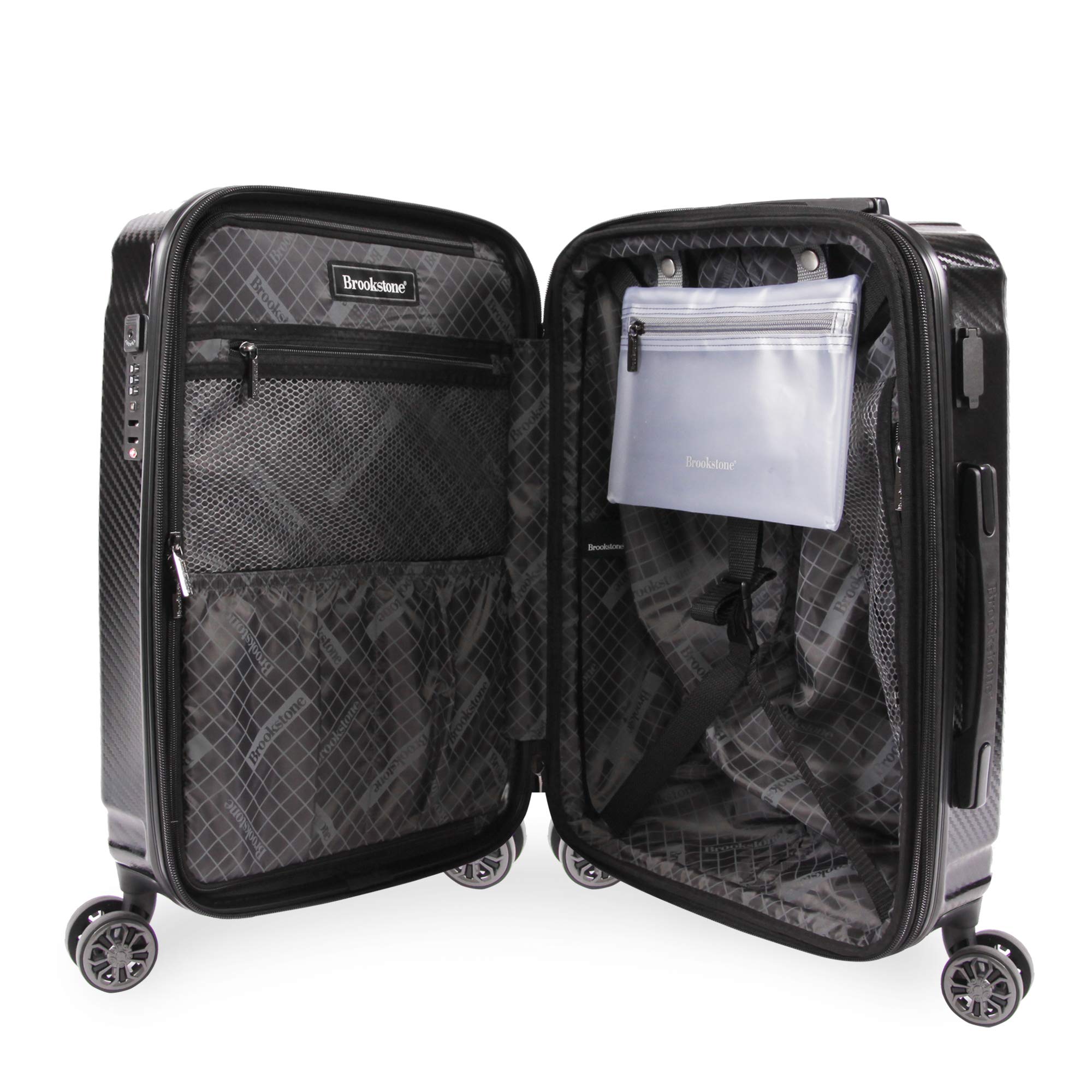 brookstone-keane-21-spinner-suitcase-abs-hardshell-usb-port-tsa-lock image 3