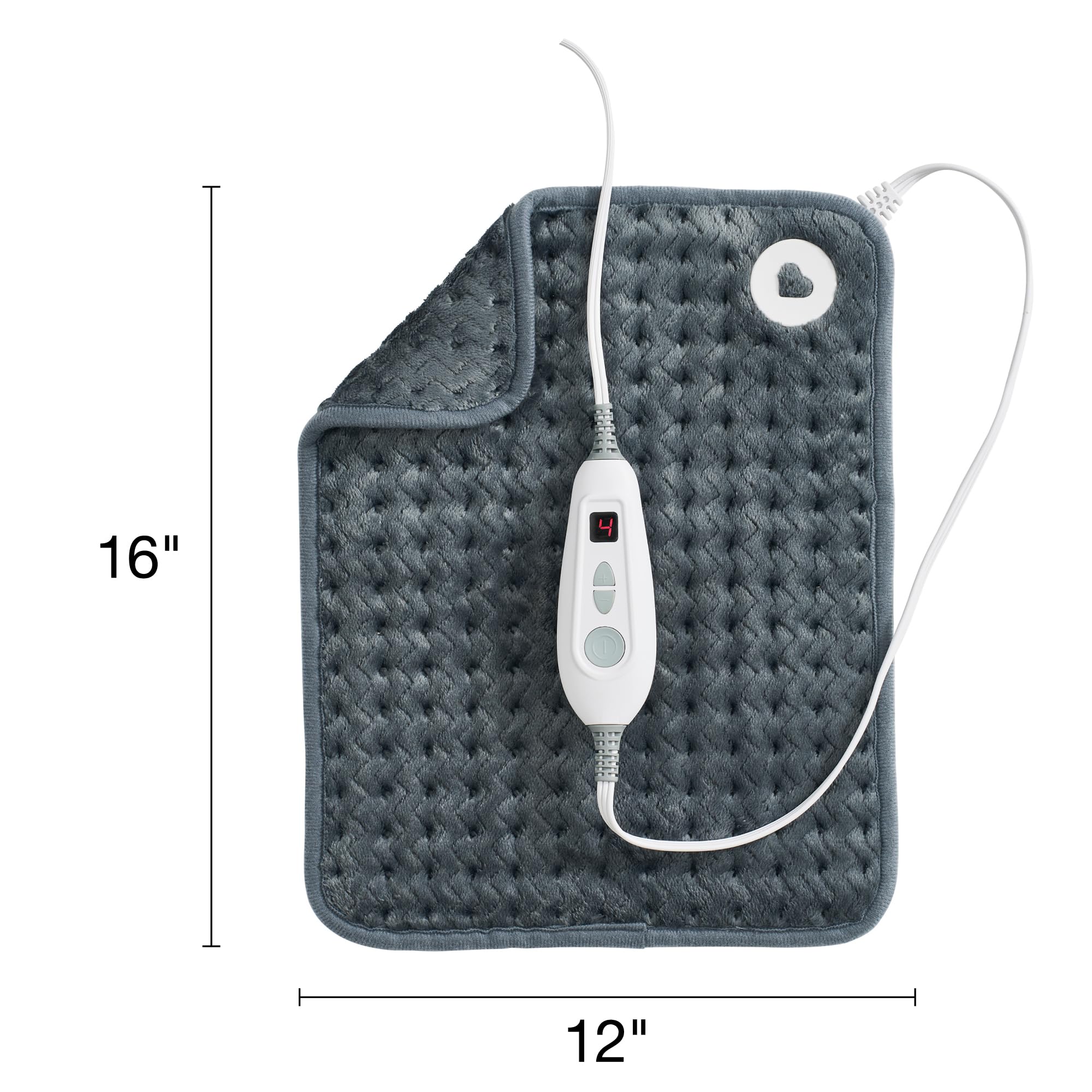 brookstone-herringbone-portable-heating-pad-6-heat-settings-super-soft-plush-mac image 5