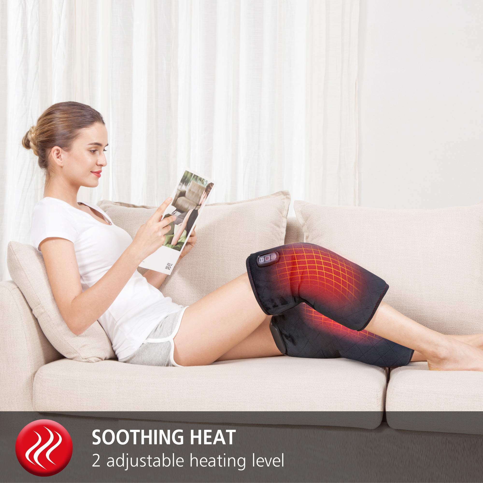 comfier-shiatsu-neck-back-massager-with-knee-massager-bundle-adjustable-nodes-he image 6