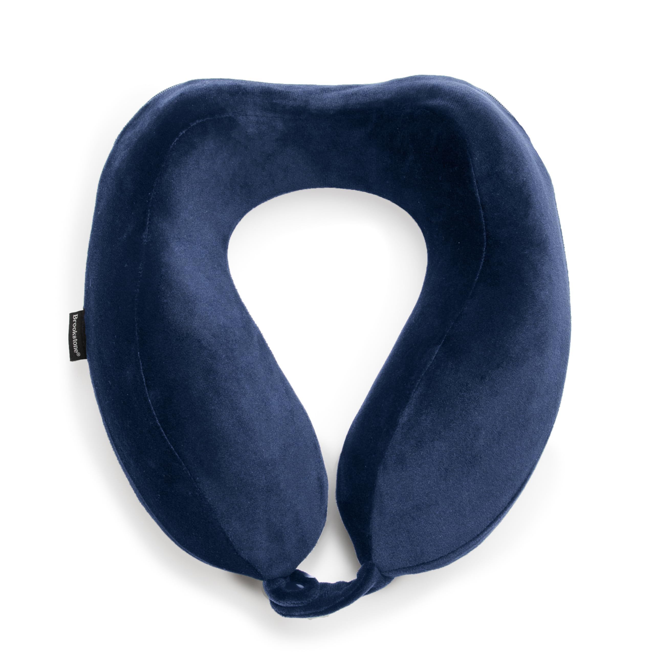 brookstone-contoured-memory-foam-neck-travel-pillow-lightweight-ergonomic-for-ai image 8