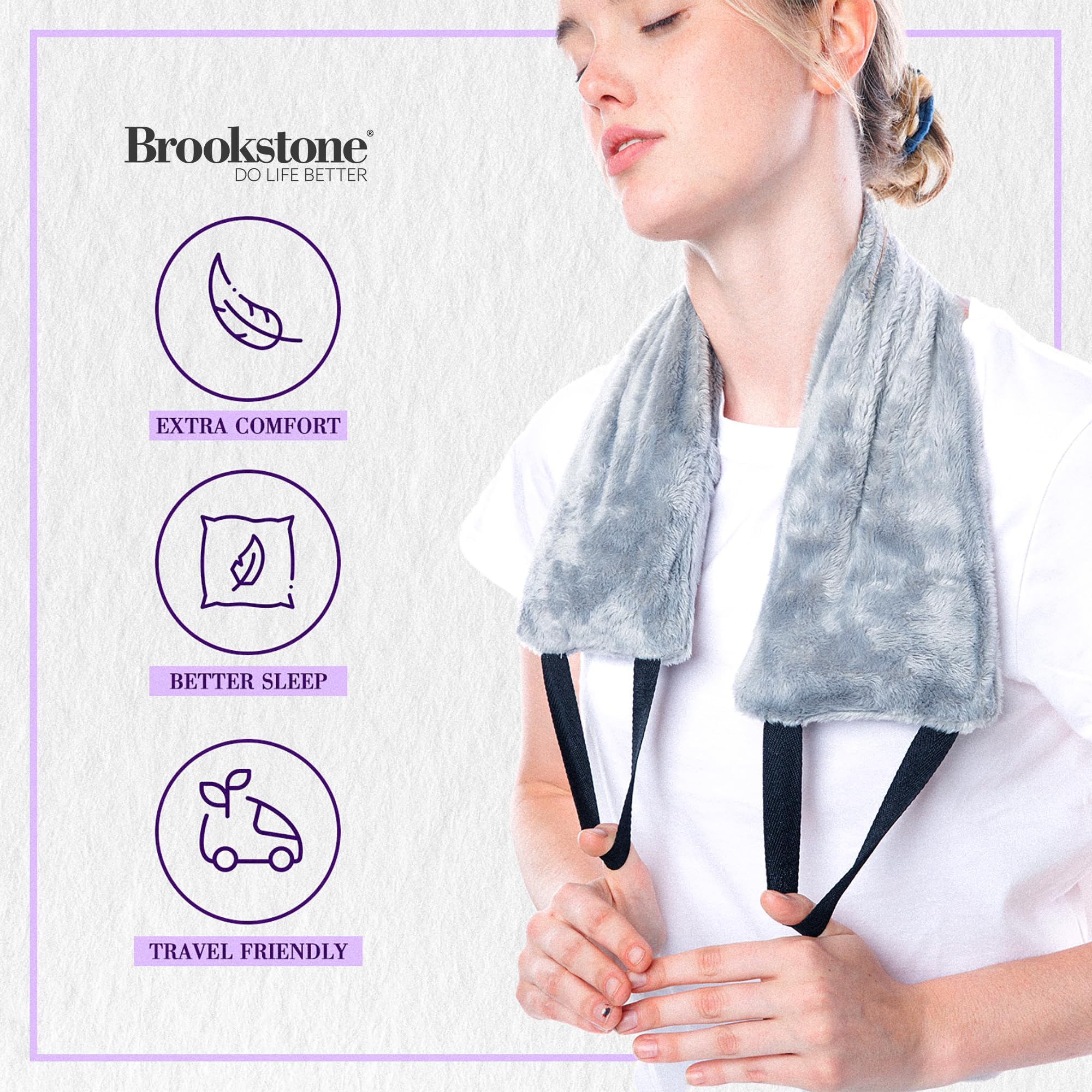 brookstone-thera-spa-neck-heating-pad-cooling-wrap-with-straps-microwave-heating image 5