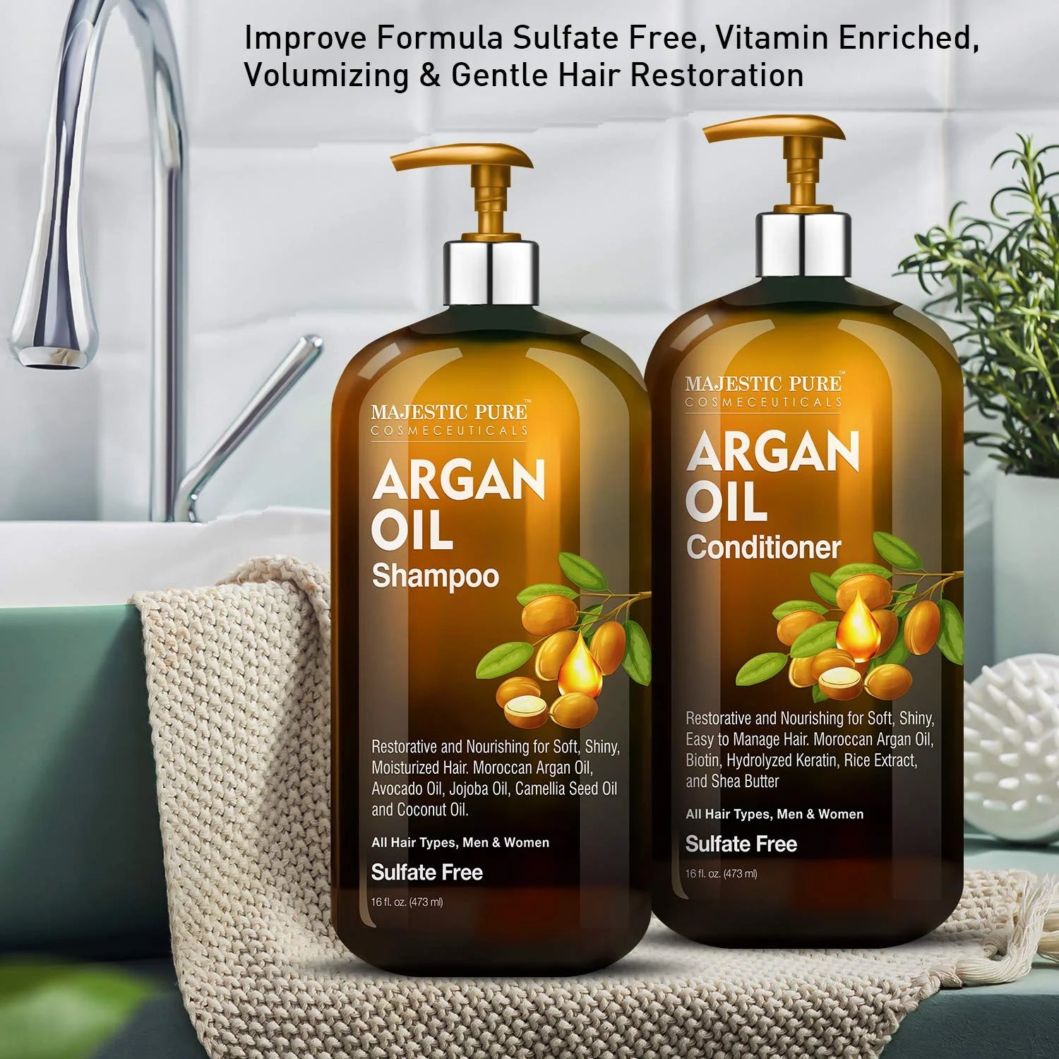 majestic-pure-argan-oil-shampoo-conditioner-set-16-fl-oz-each-sulfate-free-hydra image 3