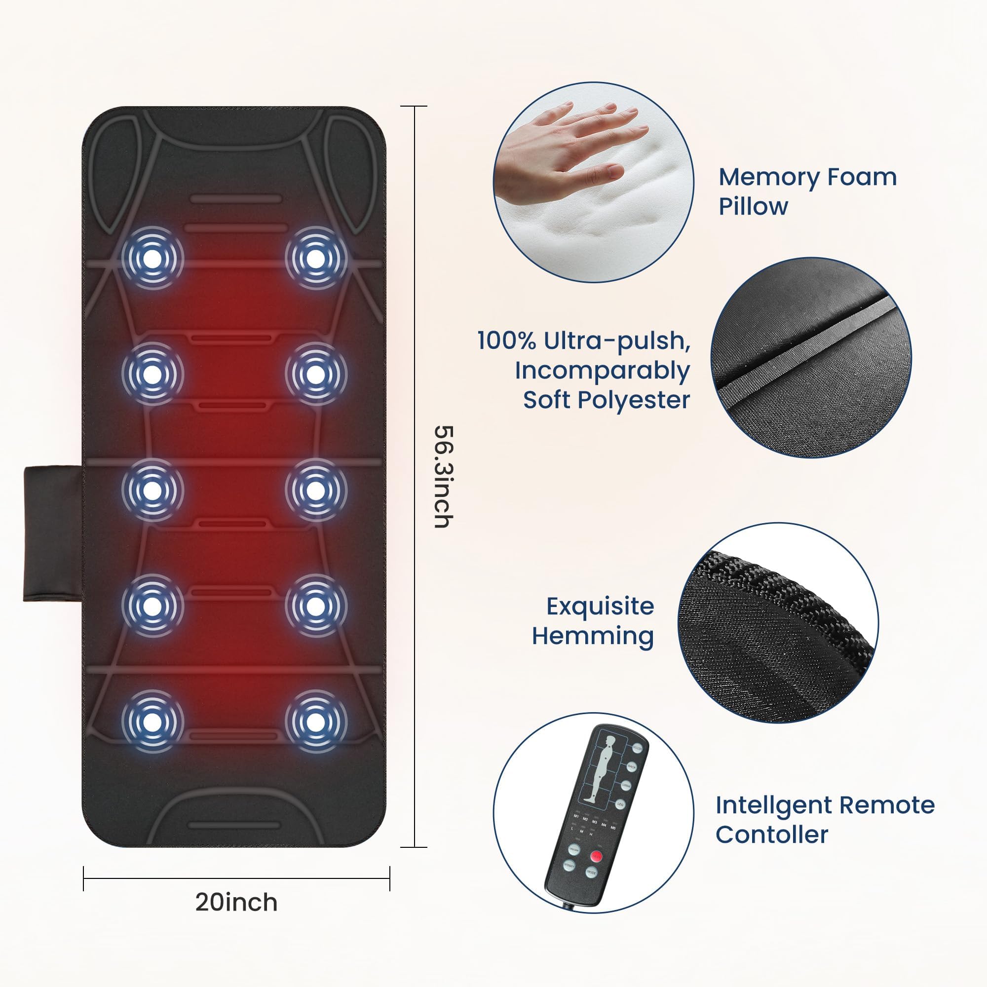 comfier-full-body-massage-mat-with-heat-10-vibration-motors-4-heating-zones-fold image 7