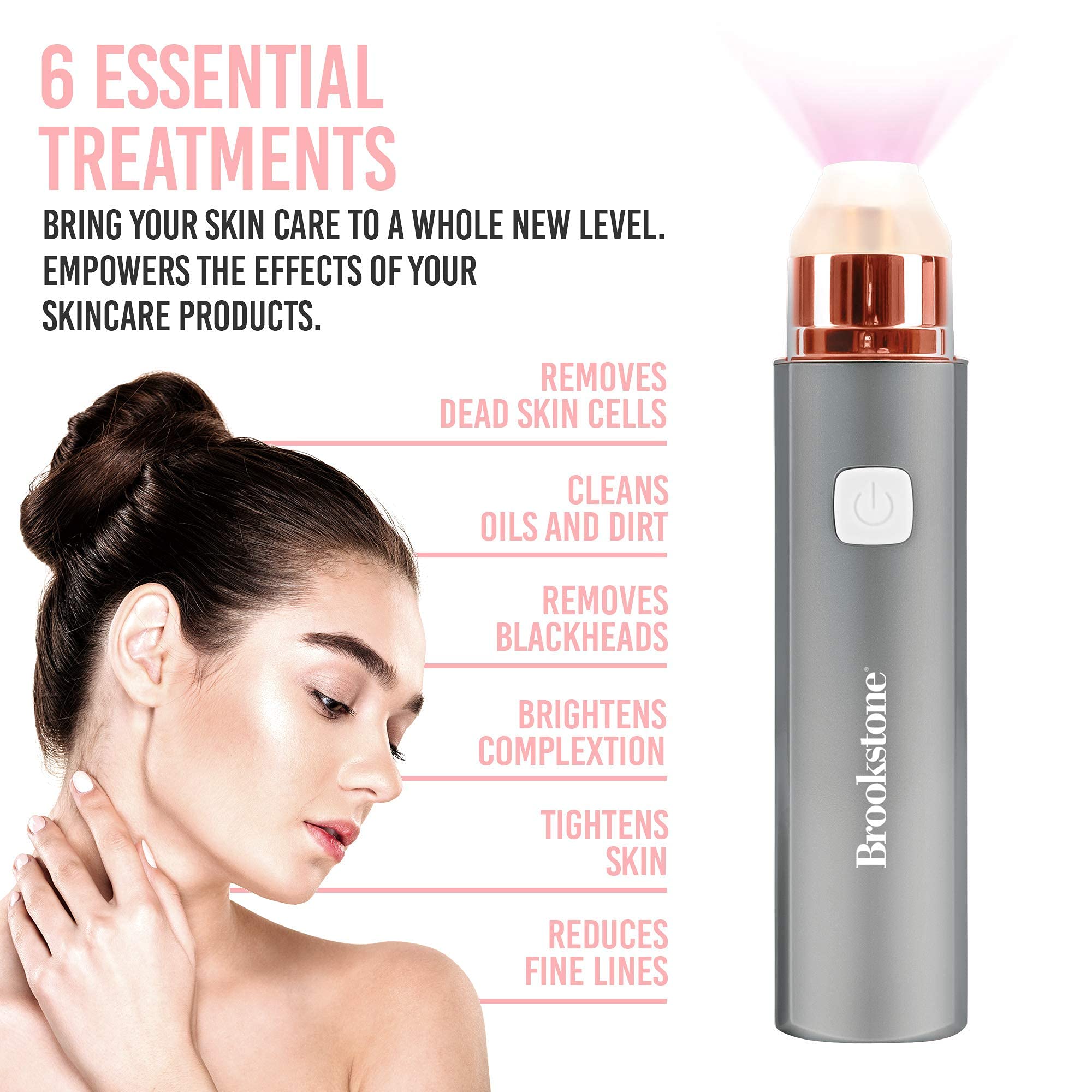 brookstone-travel-pore-cleanser-cordless-waterproof-pore-vacuum-for-deep-cleansi image 4