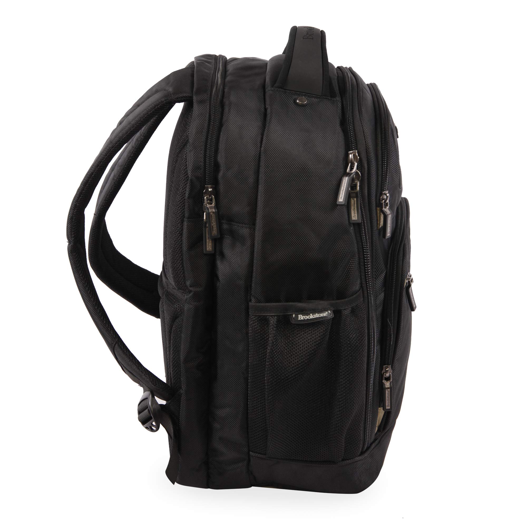 brookstone-hayes-laptop-backpack-black-gold-18-inch image 6