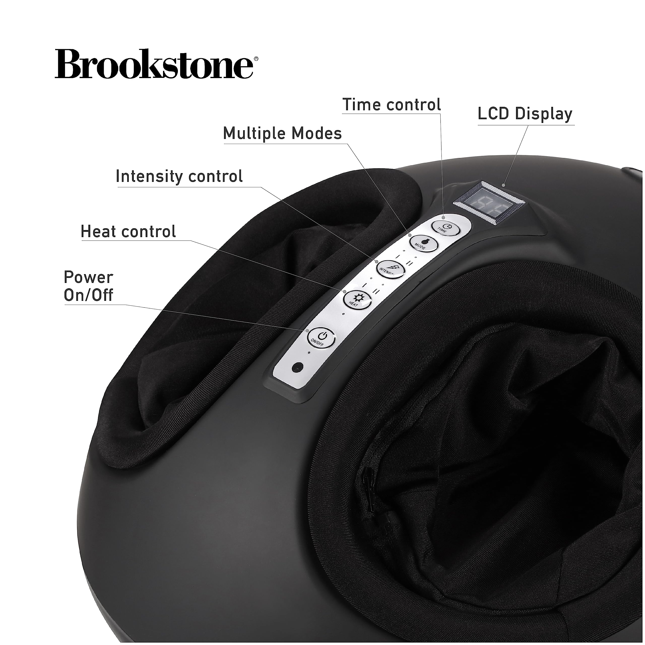 brookstone-air-compression-foot-massager-with-heat-remote image 4